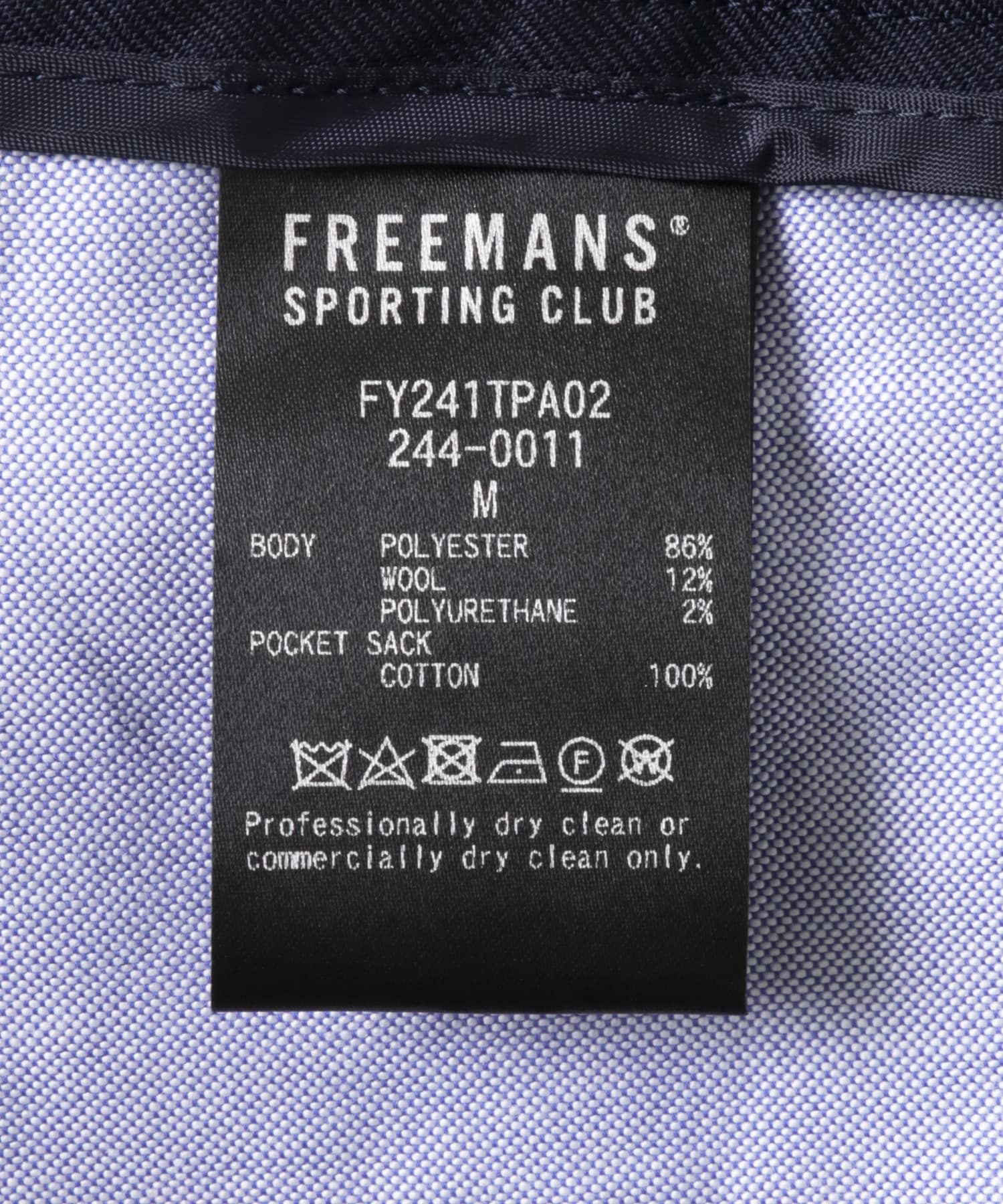 FREEMANS SPORTING CLUB　BLEECKER TROUSERS 51ネイビー S
