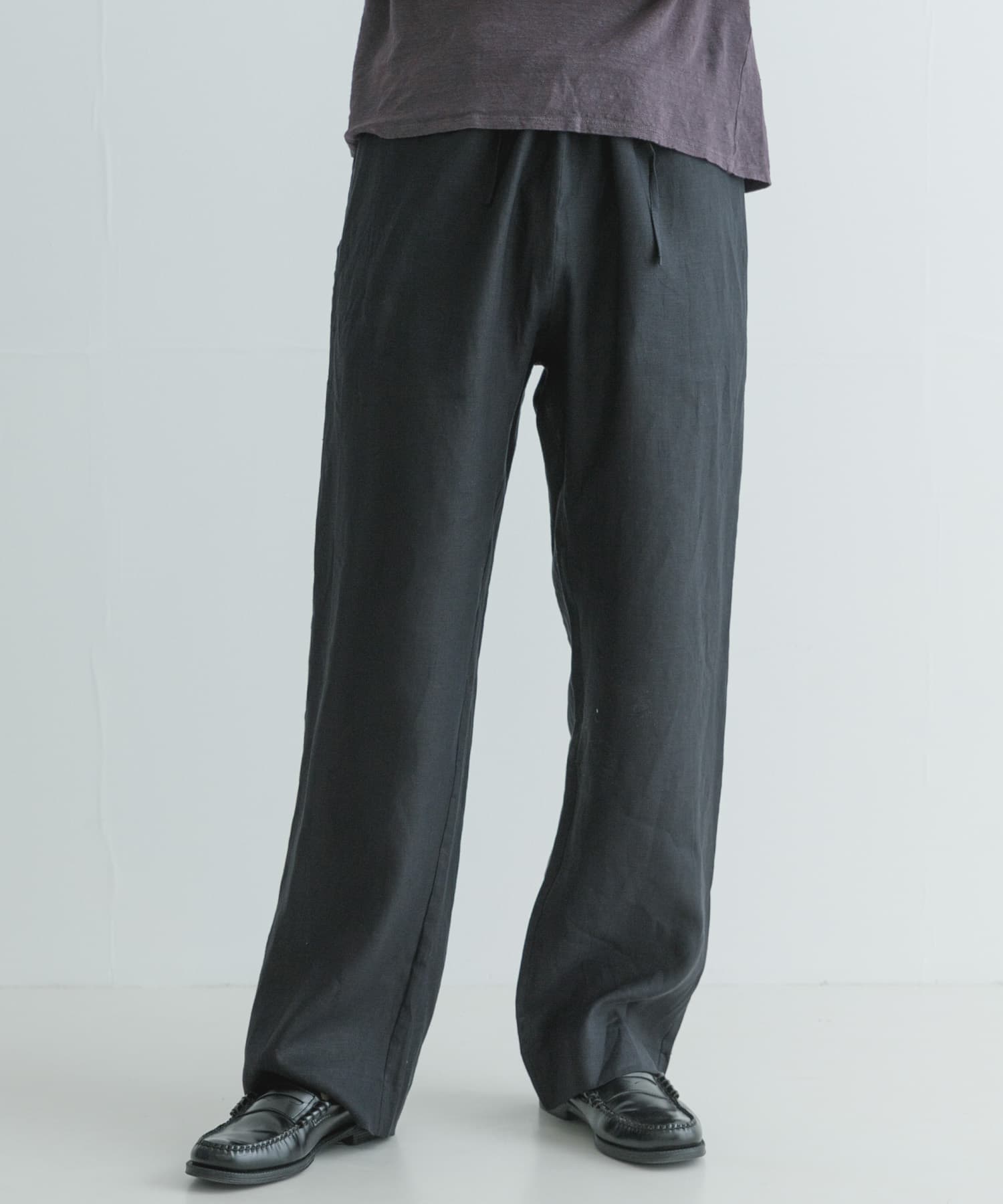 GABRIELA COLL GARMENTS リネン イージーパンツ 黒 GABRIELA COLL GARMENTS リネン イージーパンツ 黒 Gabriela Coll