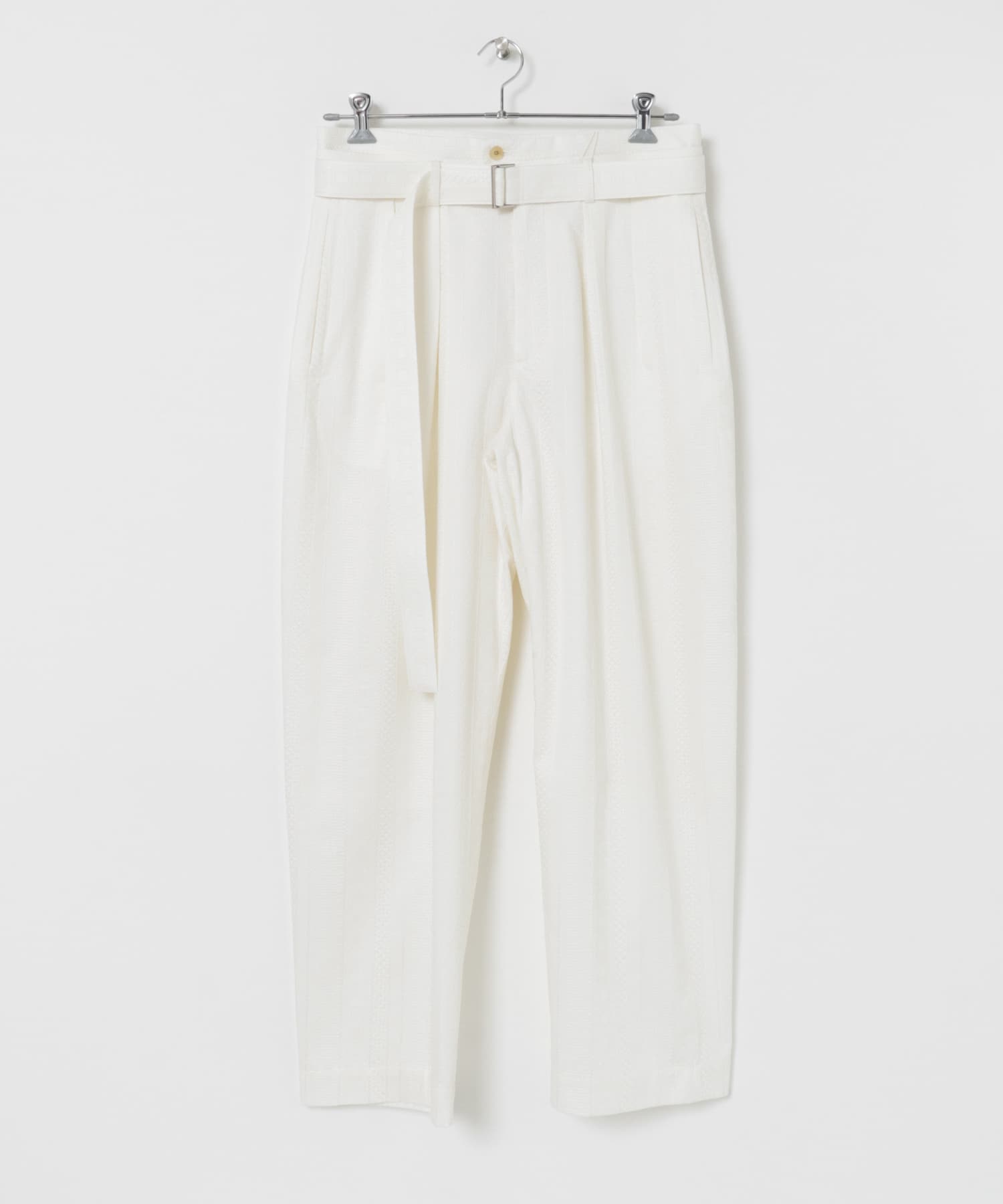 SEEALL　MANCHESTER PANTS WHT×WHT 3