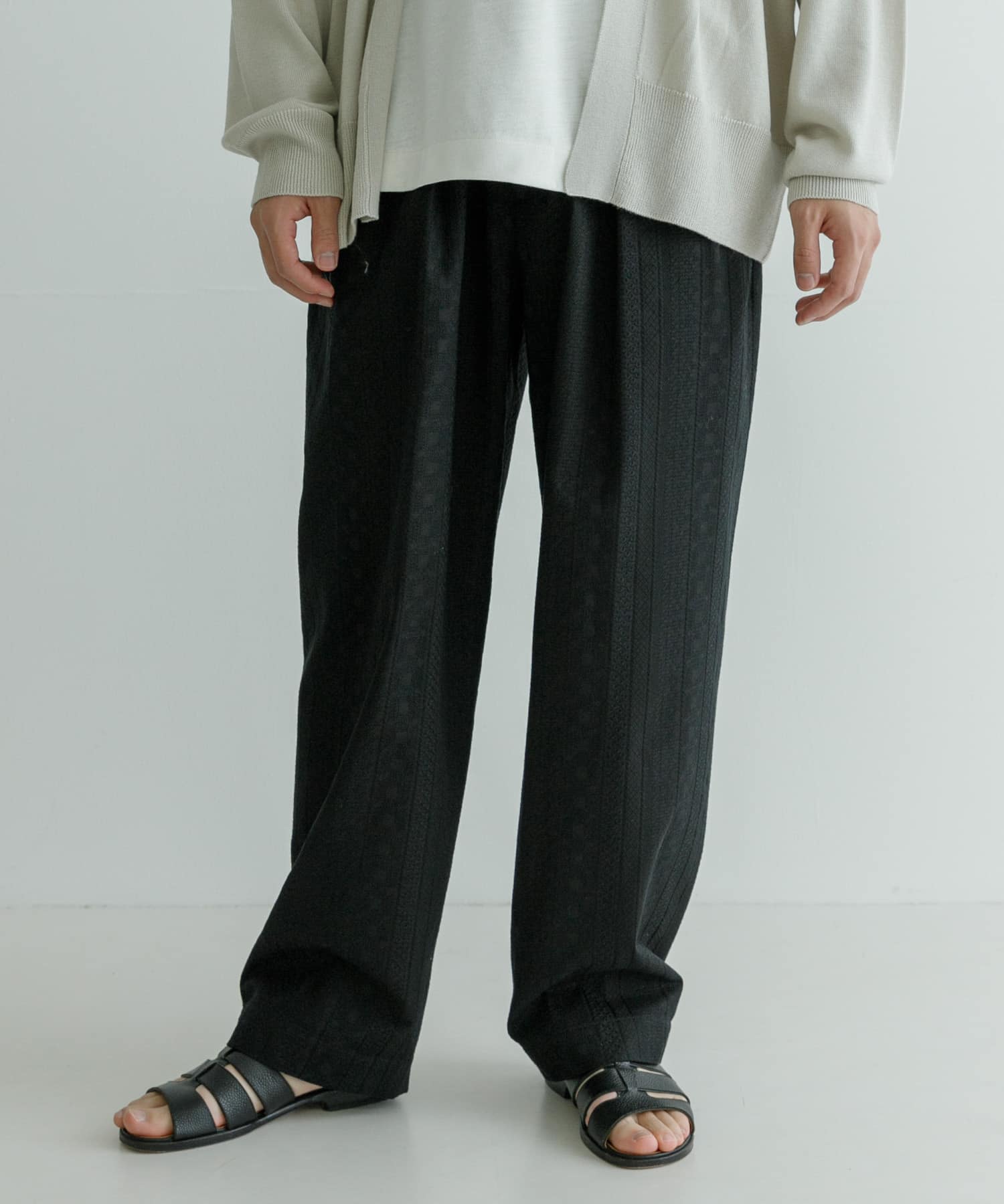 SEEALL 23AW 1 Manchester pants タグ付き SEEALL MANCHESTER PANTS(3 BLK×BLK): ボトム｜URBAN RESEARCH公式