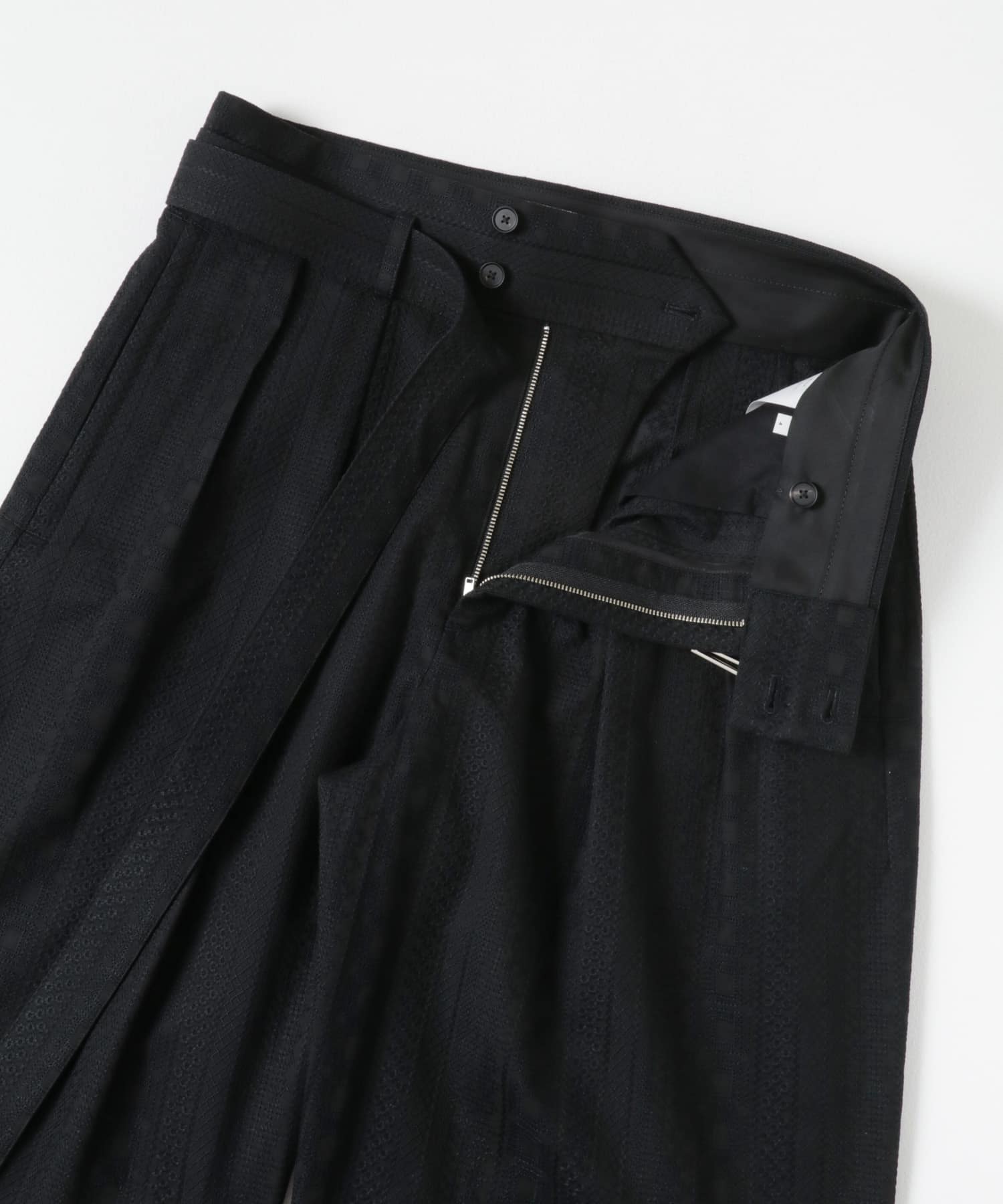 SEEALL　MANCHESTER PANTS BLK×BLK 3