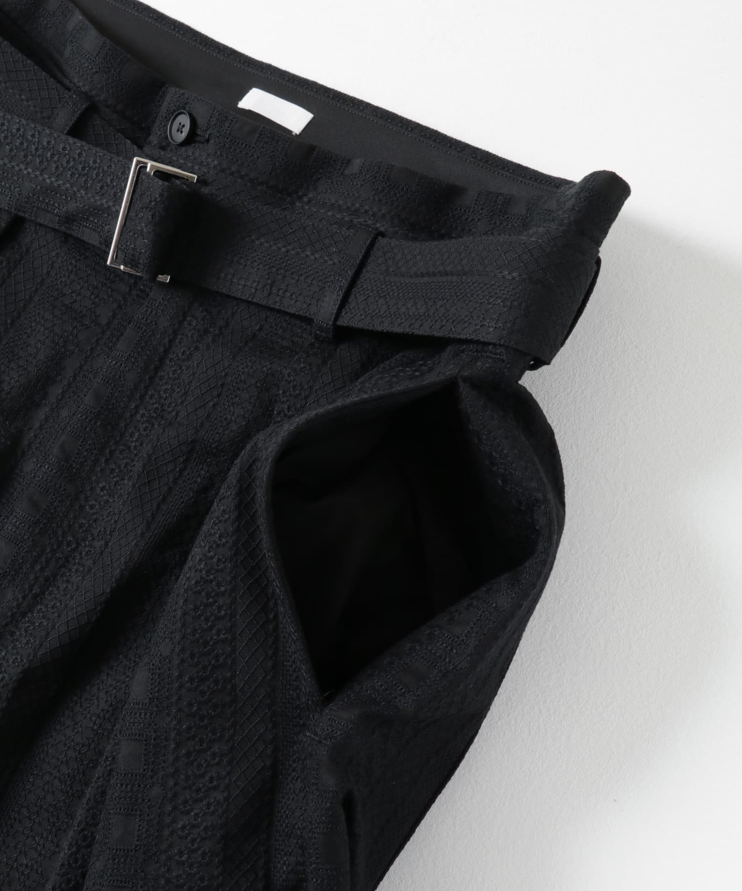 SEEALL　MANCHESTER PANTS BLK×BLK 3