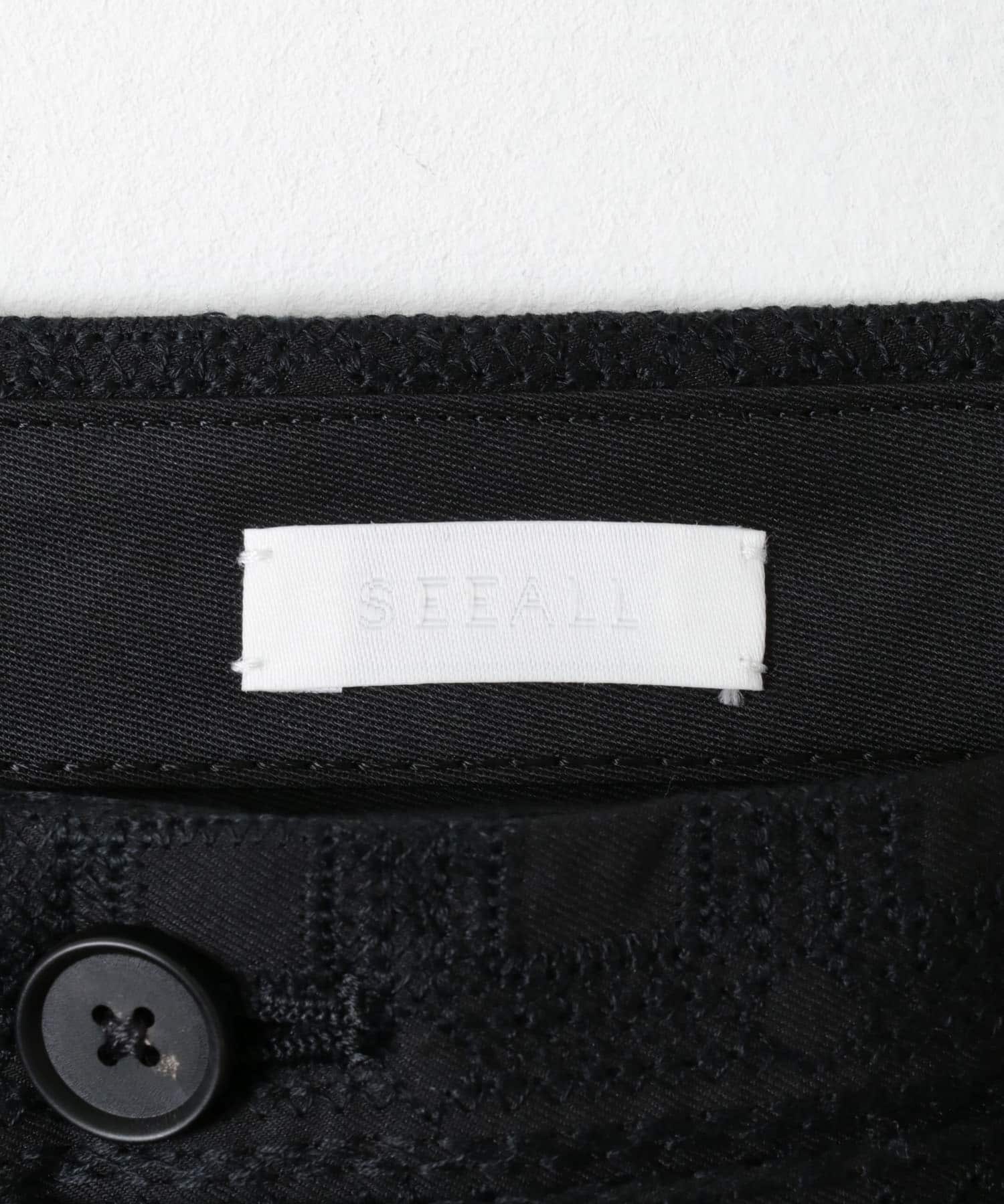 SEEALL　MANCHESTER PANTS BLK×BLK 3