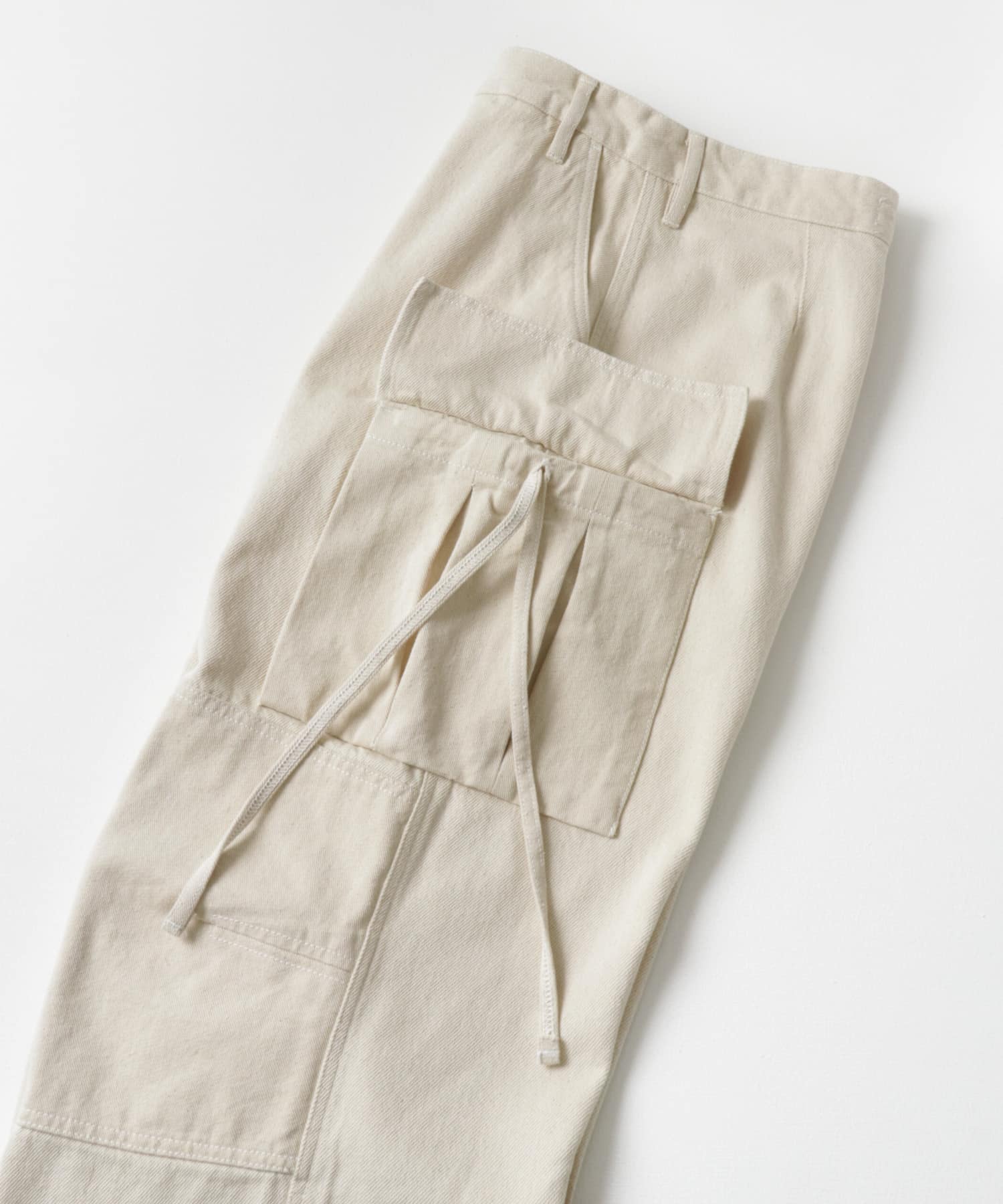 hnst　DONNA Cargo Pants Ecru S