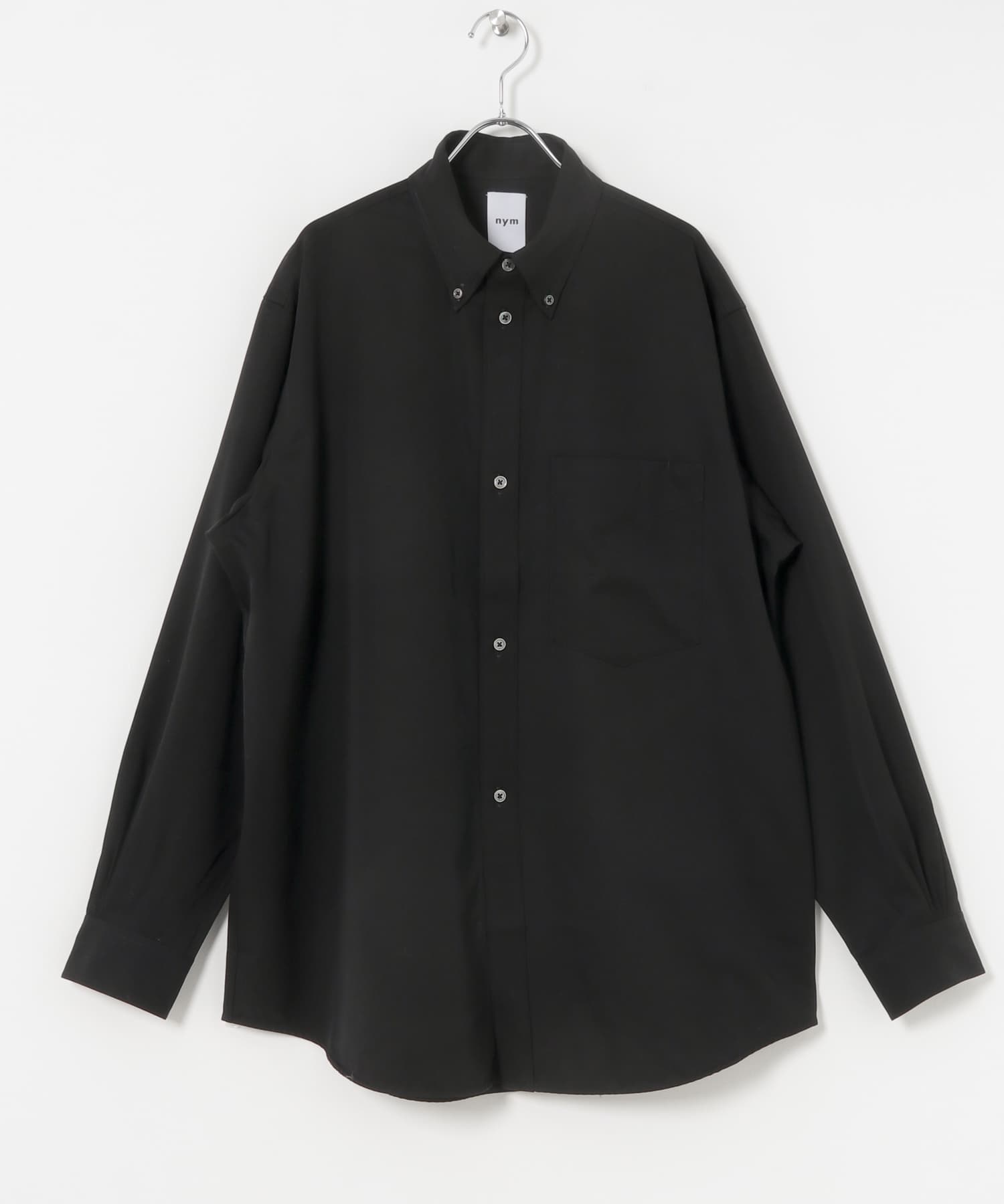 nym　MINIMAL GAB BUTTONDOWN SHIRTS BLACK M