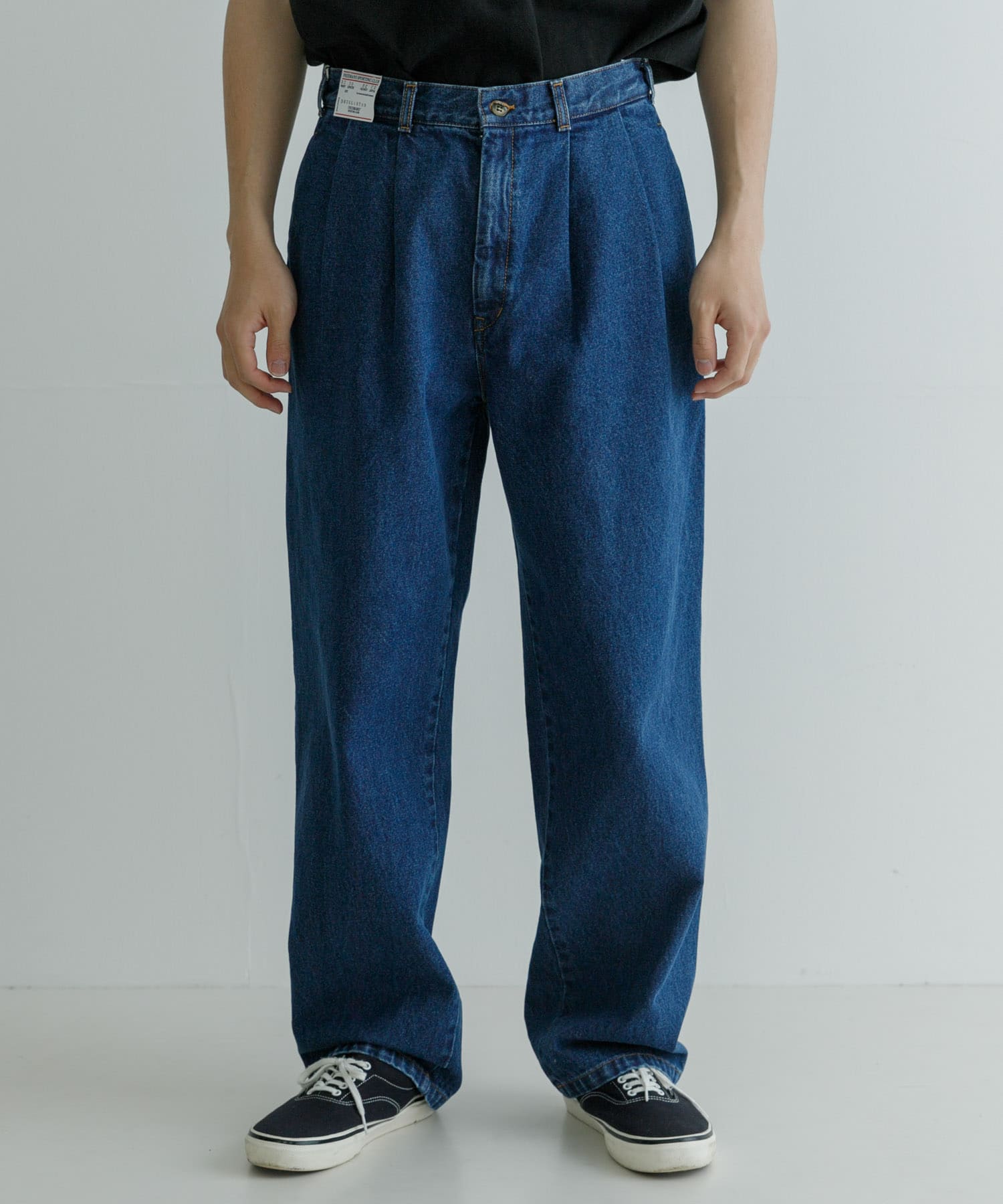 FREEMANS SPORTING CLUB DOUGLASTON DENIM TROUSERS(28 14アンティーク