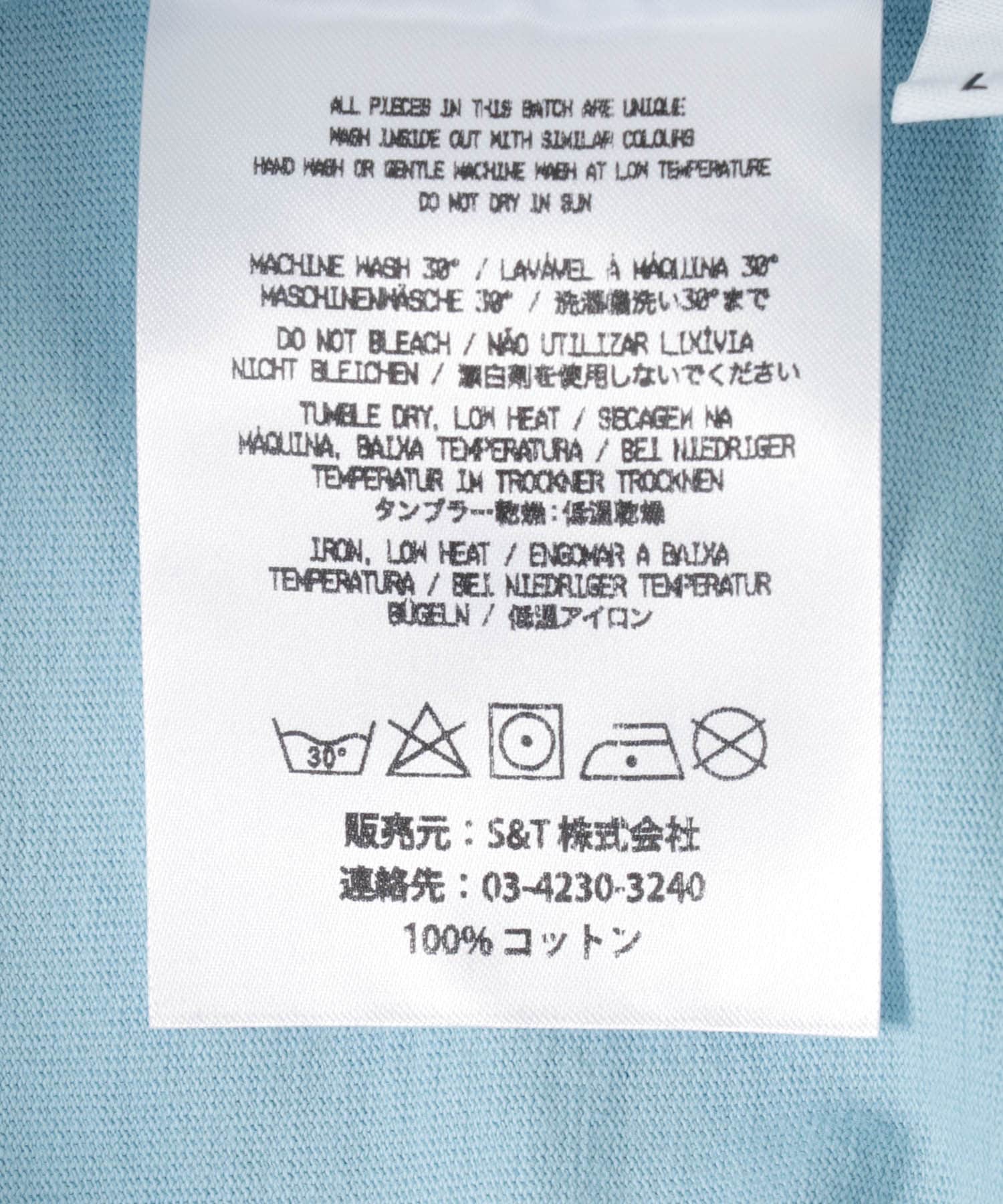 ndx　BoxyT-Shirts BLUE LAGOA M