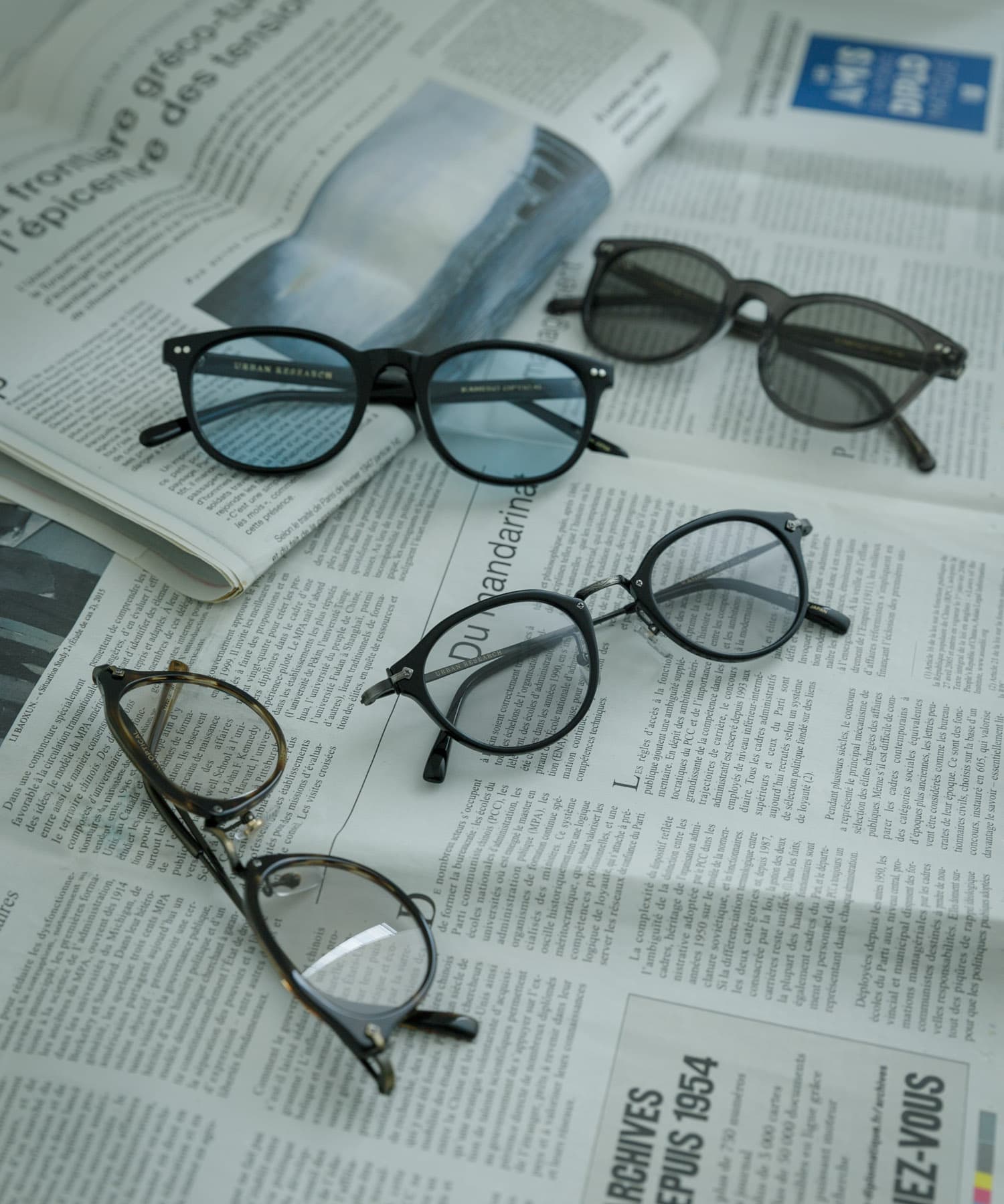 『別注』KANEKO OPTICAL×URBAN RESEARCH　URA-1 BK×BL -