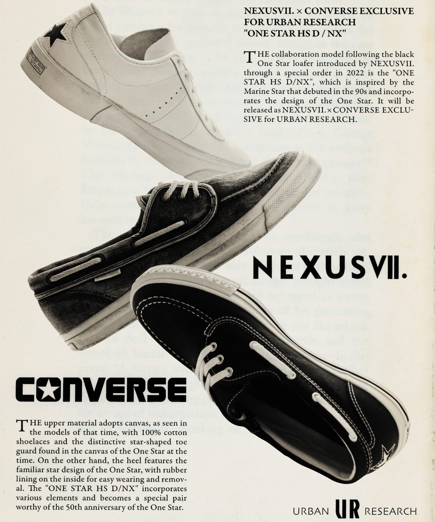NEXUSVII.×CONVERSE　ONE STAR HS D / NX BLACK 23