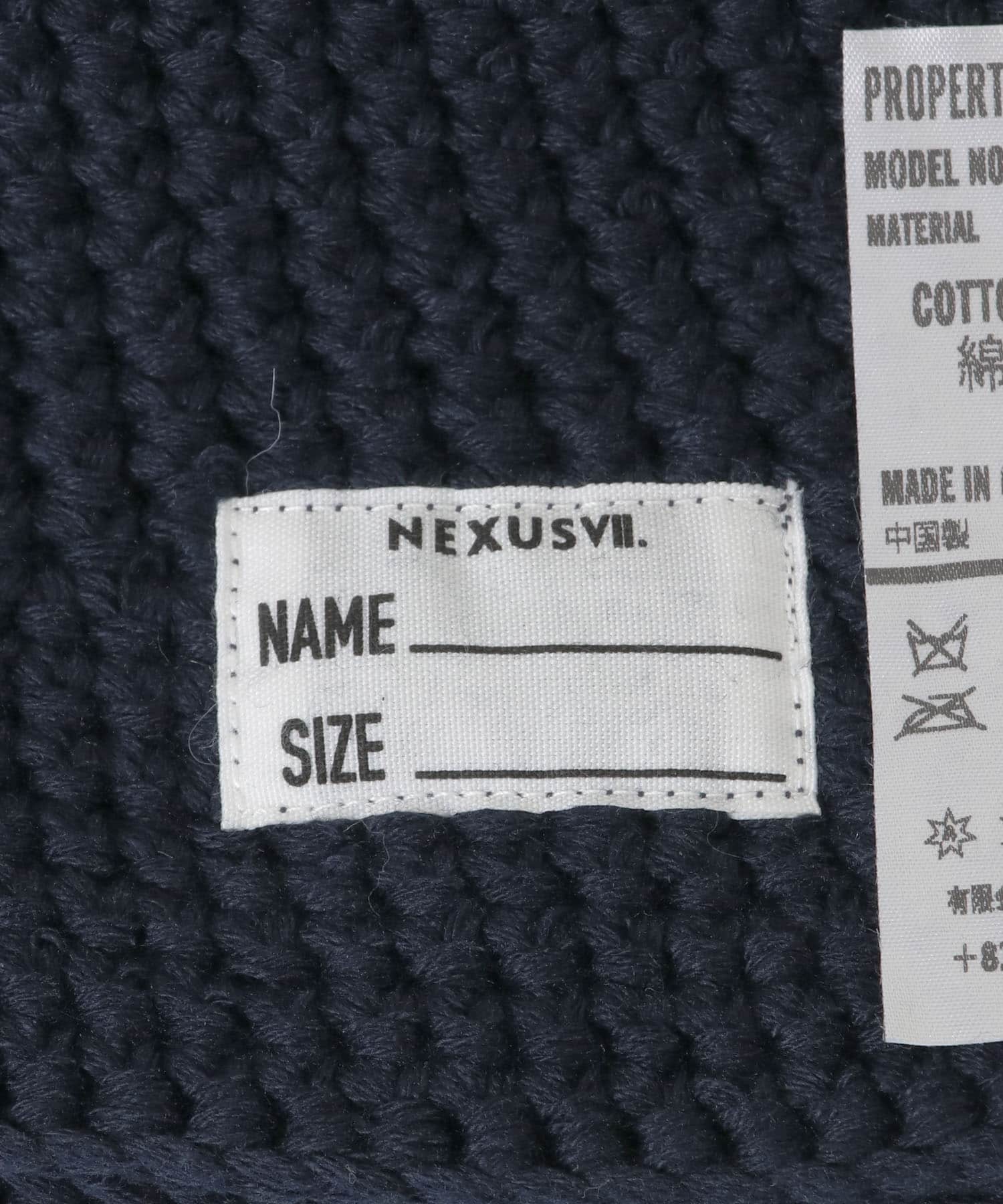 NEXUSVII.　BLADE KNIT HAT NAVY -