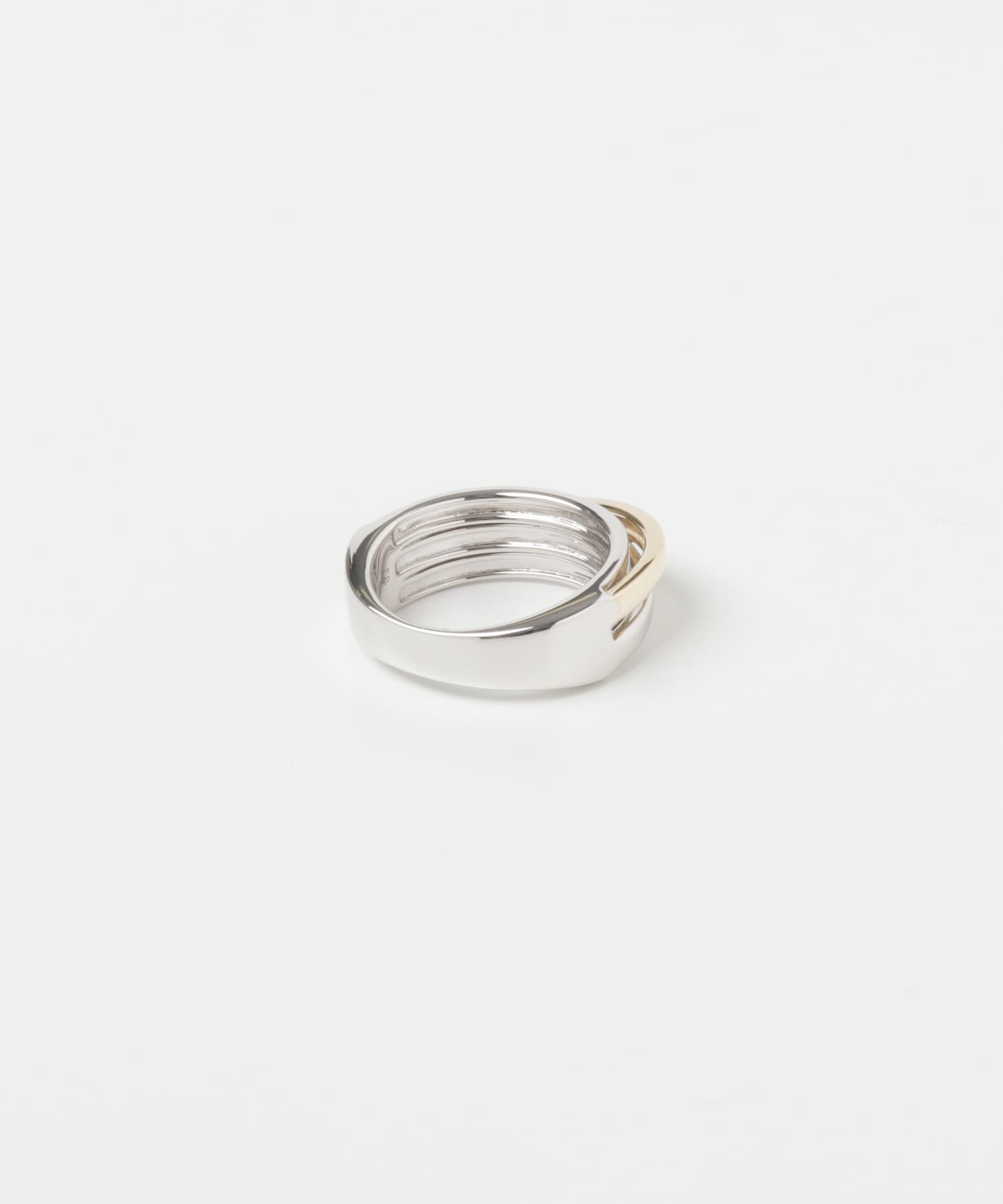Orb Ring Slim Duo (M) SIL/GOLD 58