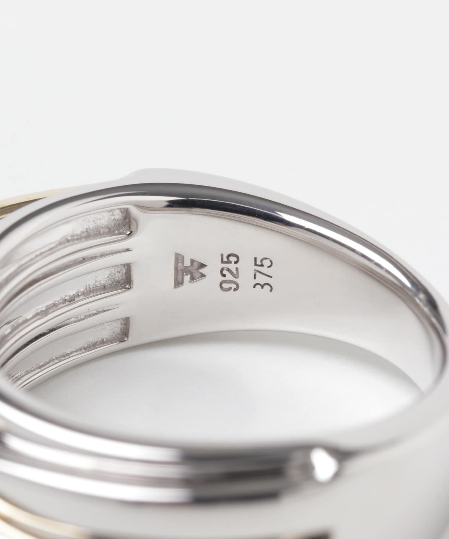 Orb Ring Slim Duo (M) SIL/GOLD 58