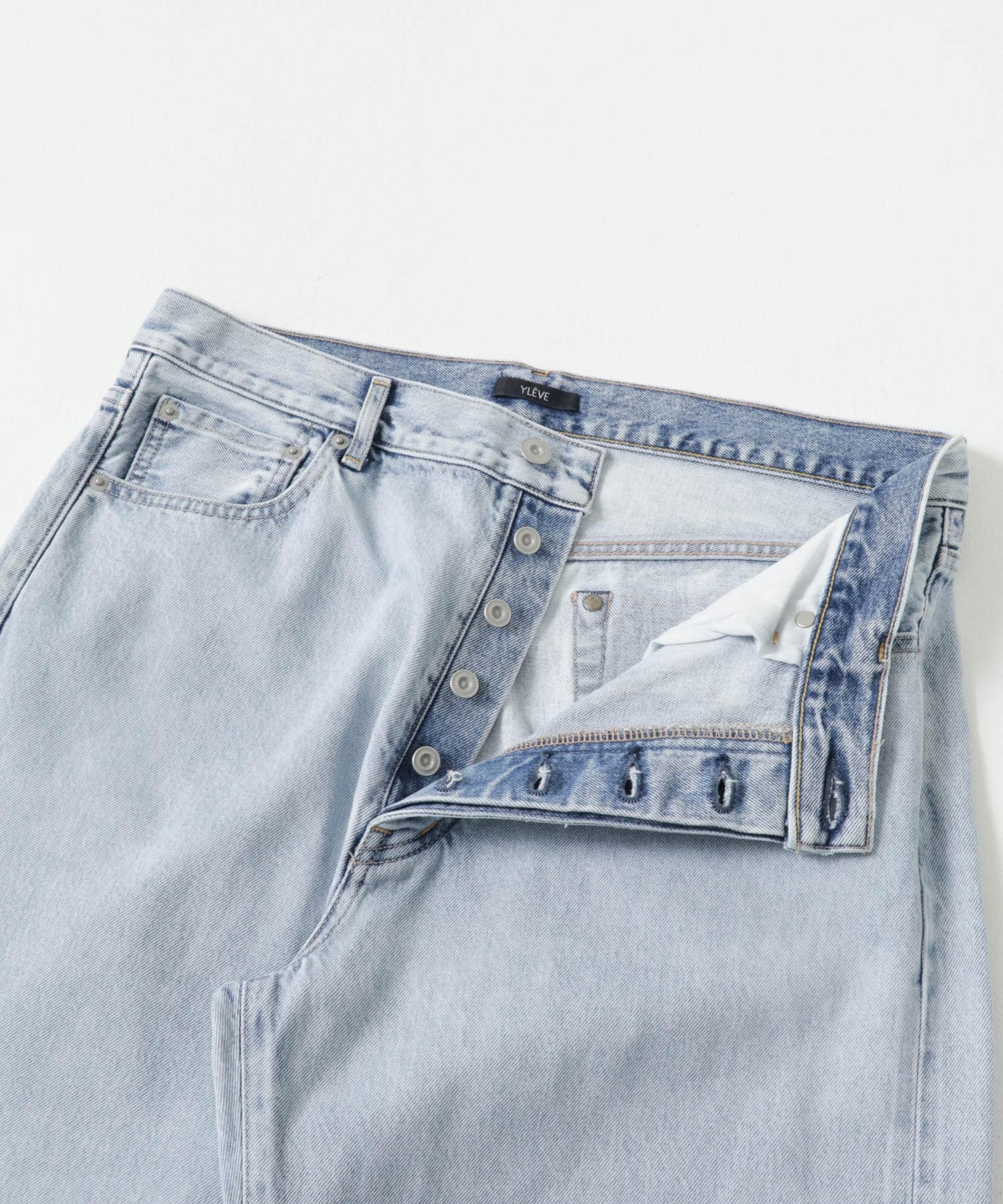 YLEVE　13.5oz DENIM STRAIGHT 110 I IDG 3
