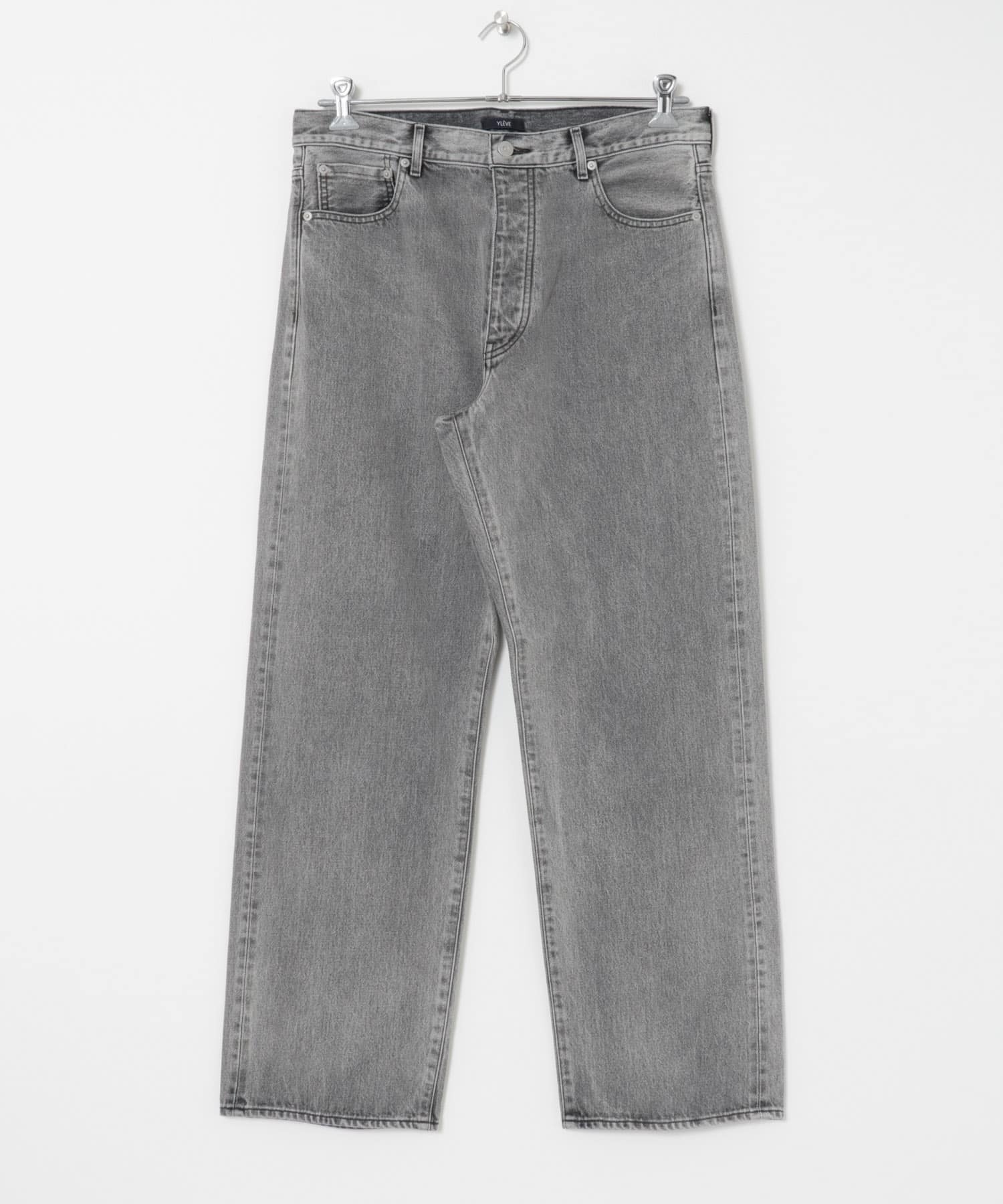 YLEVE　13.5oz DENIM STRAIGHT 010 I BLK 3