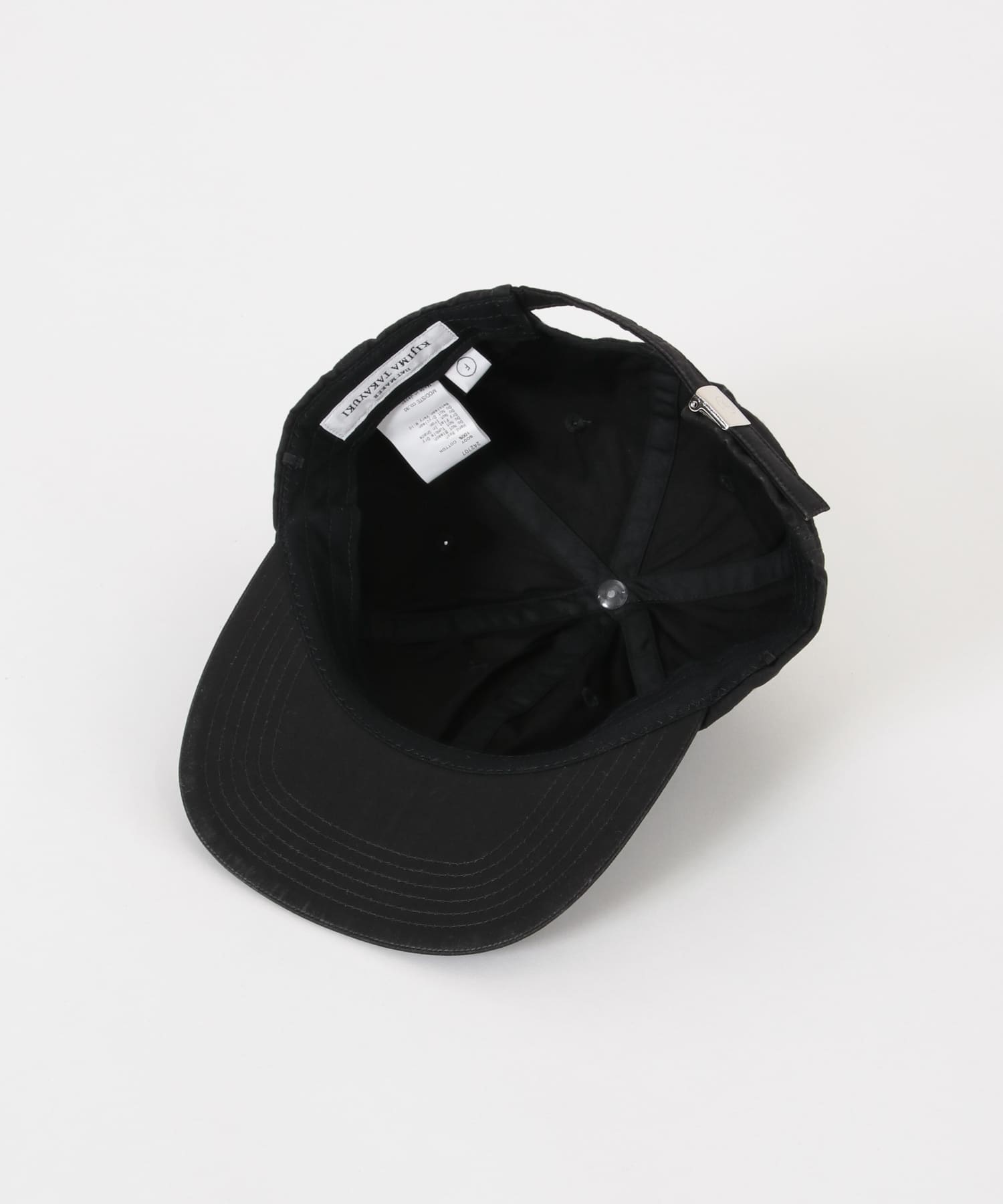 KIJIMA TAKAYUKI　PARAFFIN 6PANEL CAP BLACK 01 FREE
