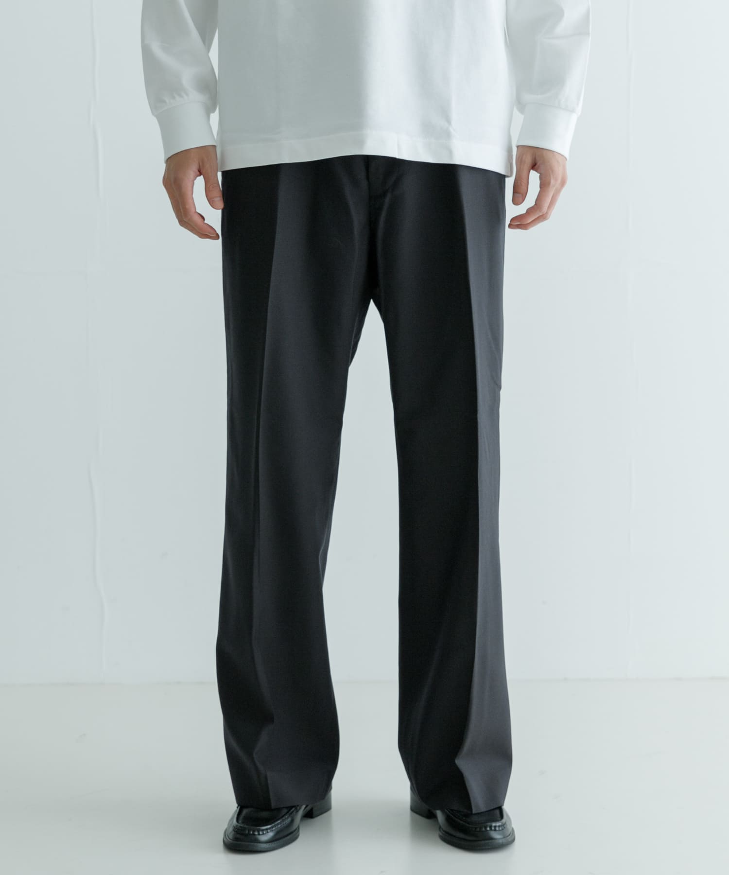 SEVEN BY SEVEN　WIDE FLARE TROUSERS