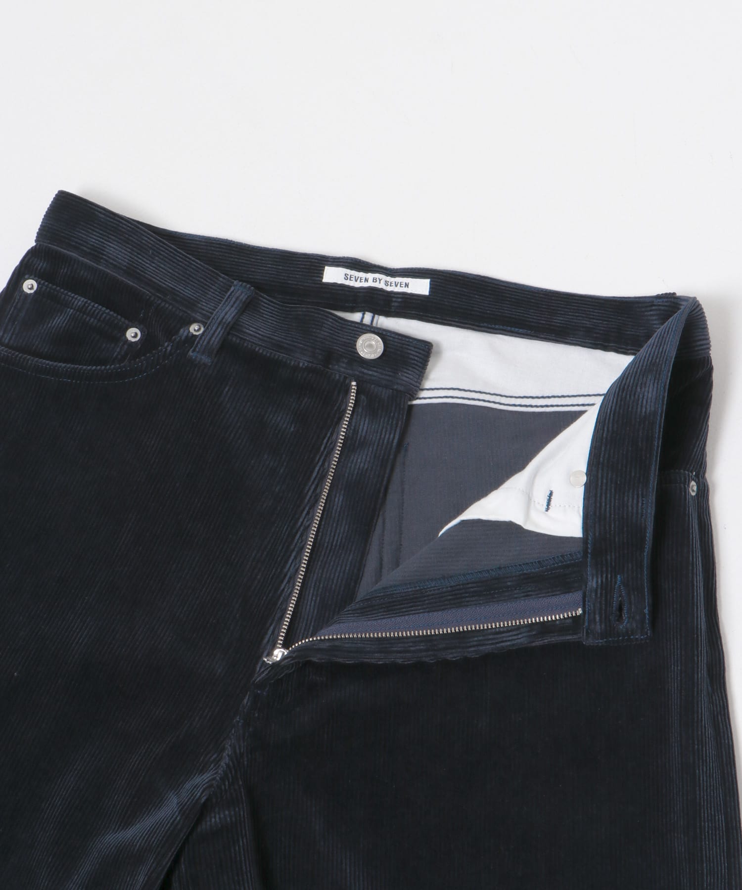 SEVEN BY SEVEN　CORDUROY WIDE PANTS 120 NAVY M
