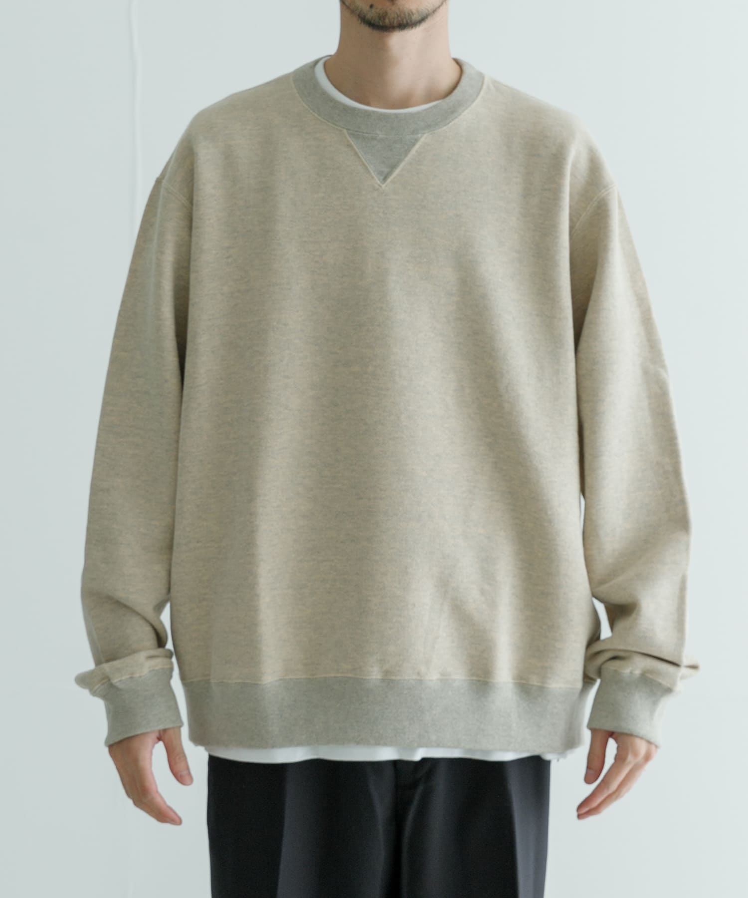 SEVEN BY SEVEN　CREW-NECK SWEAT SHIRTS