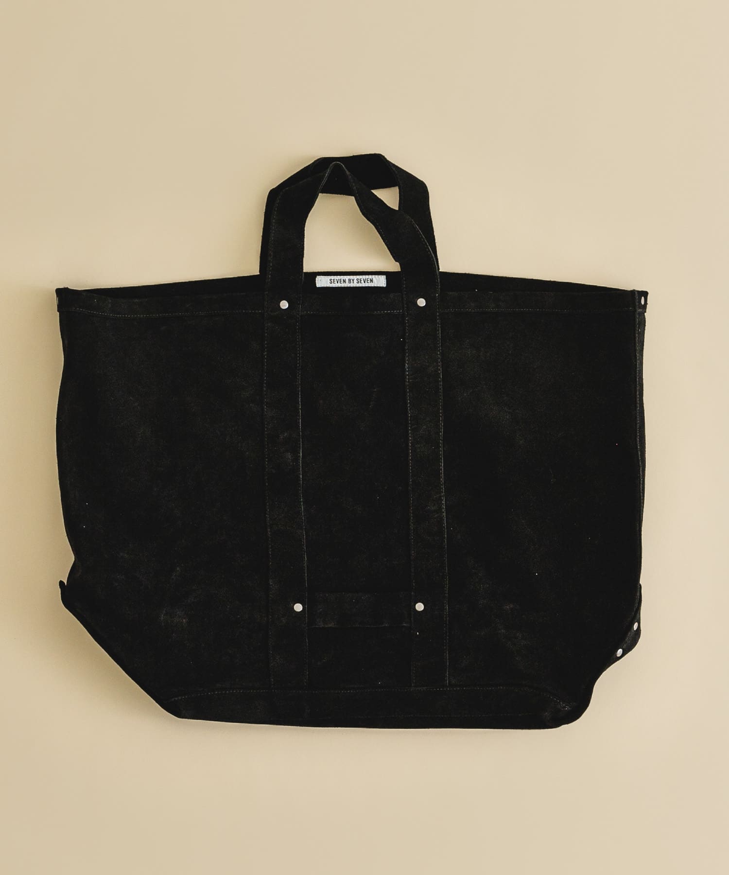 SEVEN BY SEVEN　LEATHER TOTE BAG 010 BLK FREE
