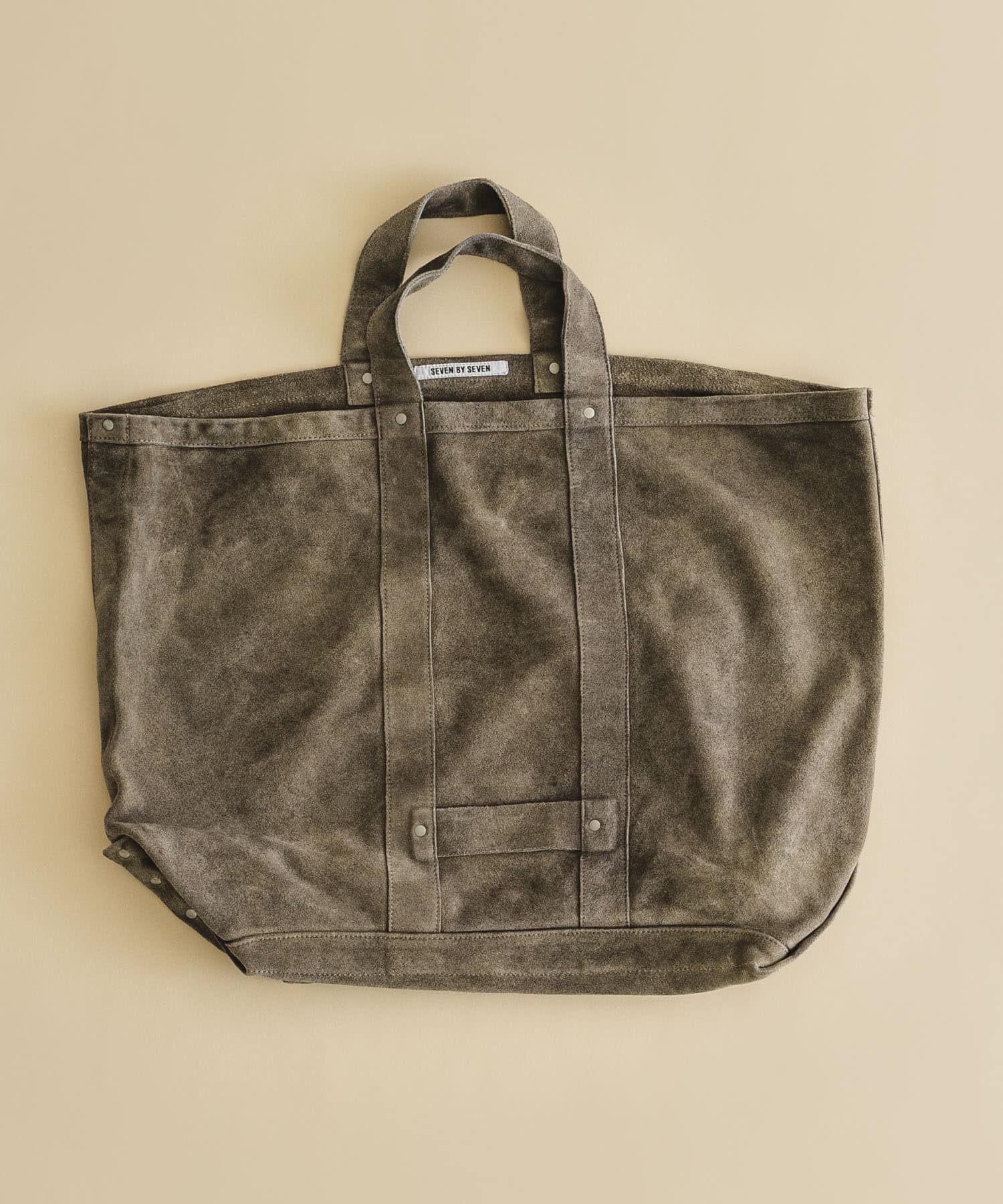 SEVEN BY SEVEN　LEATHER TOTE BAG 020 GRY FREE