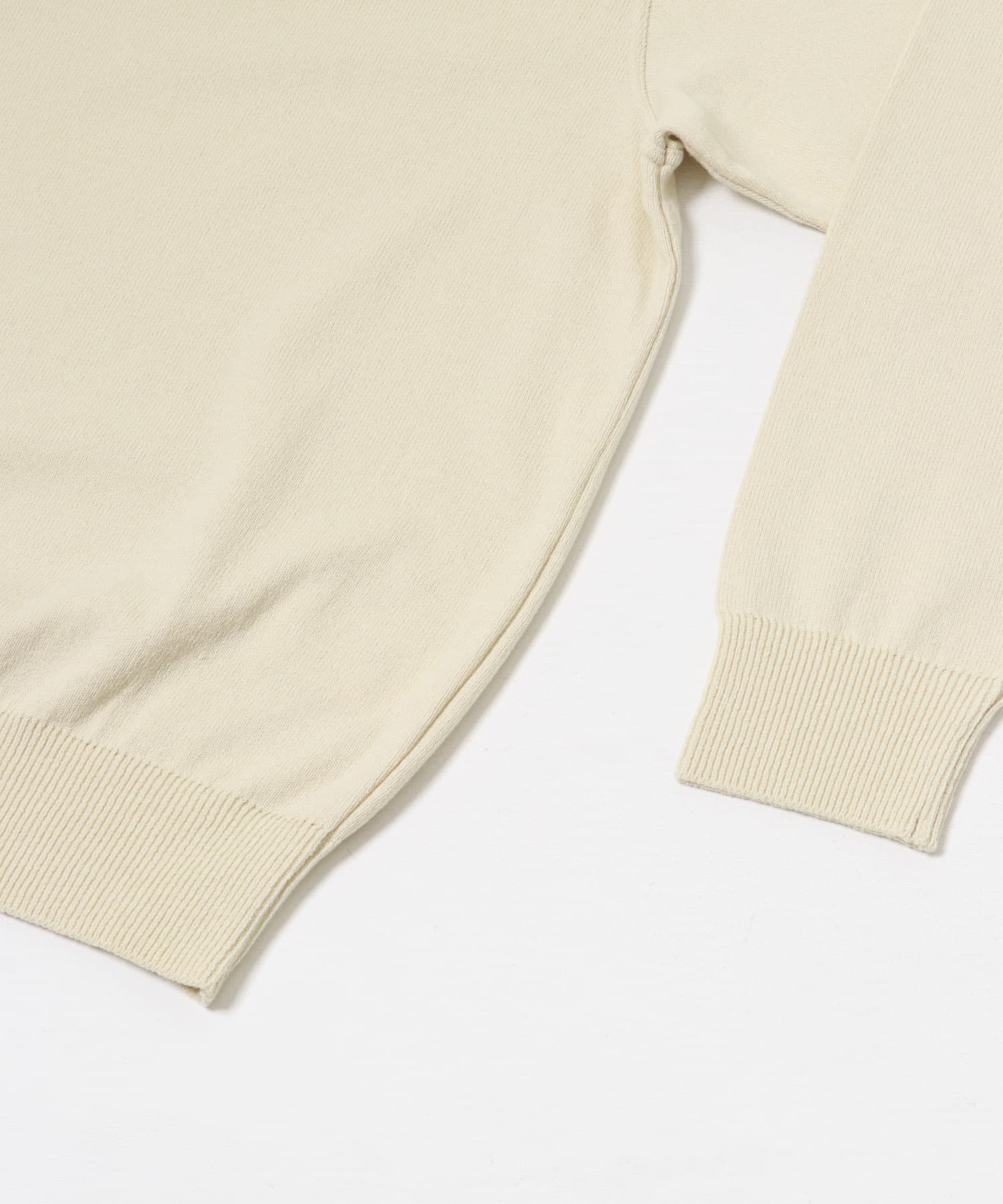 Yonetomi　WAVE COTTON KNIT PULLOVER ECRU 3