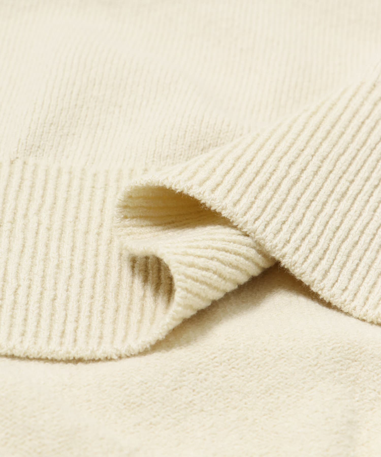 Yonetomi　WAVE COTTON KNIT PULLOVER ECRU 3