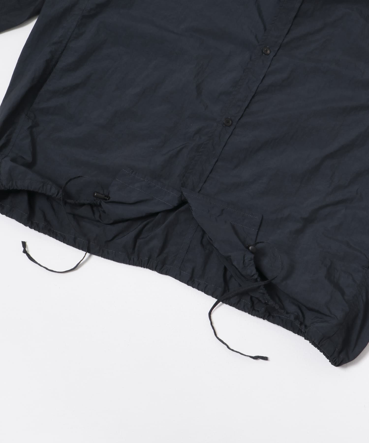 ATON HAND DYED NYLON SHIRTS JACKET(4 075 NAVY): アウター｜URBAN