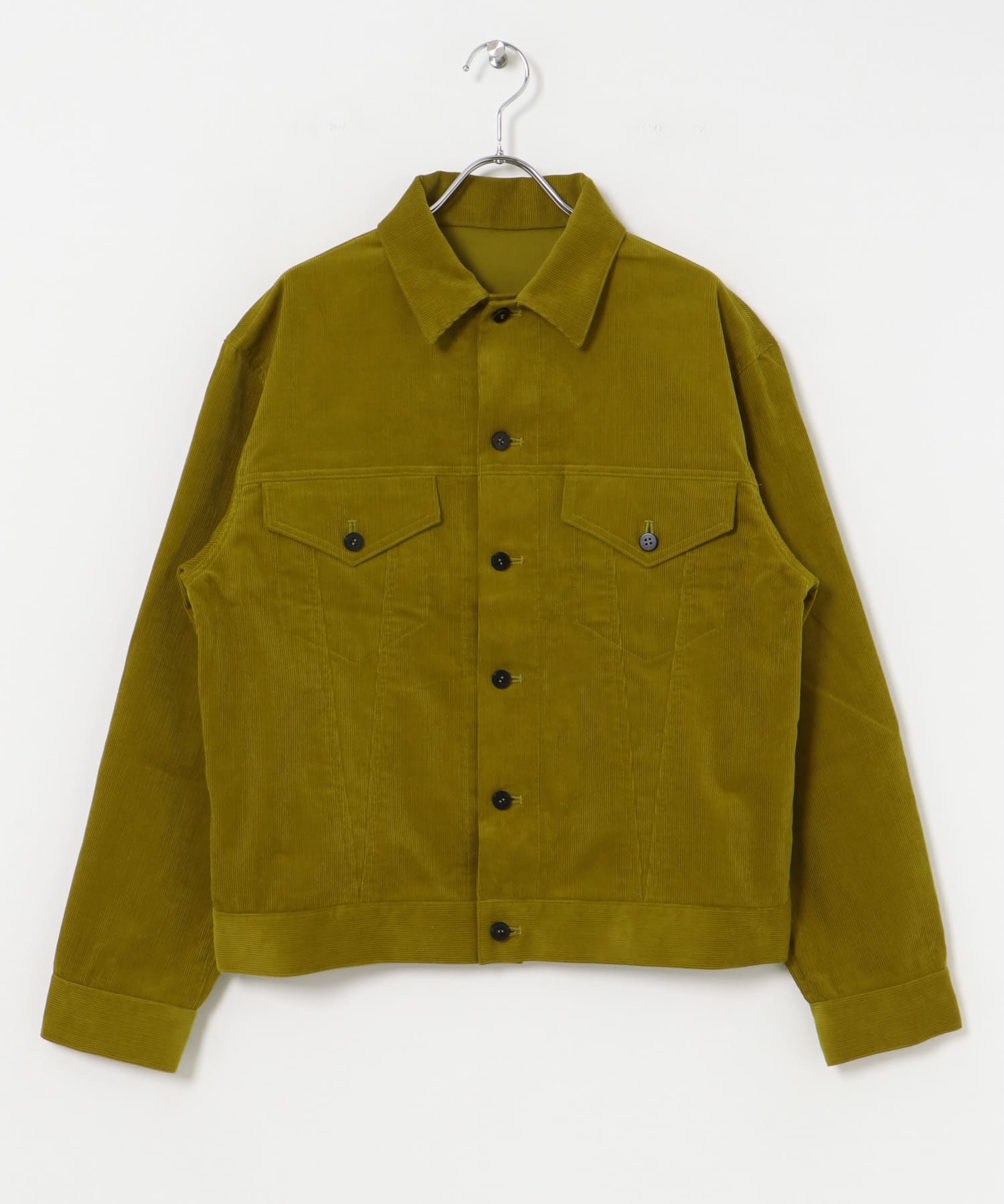 Cale　14Wオーガニックコーデュロイジャケット グリーン 3