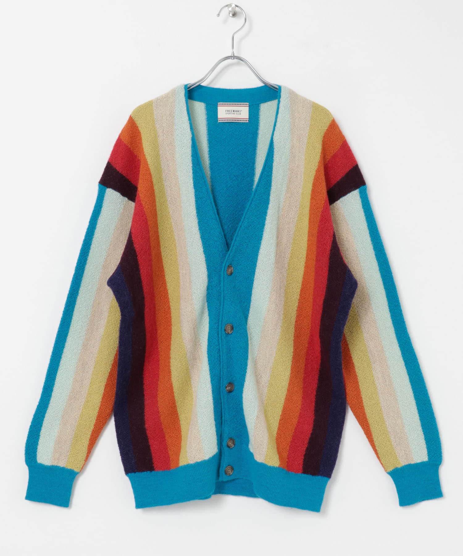 FREEMANS SPORTING CLUB　DEEPDALE CARDIGAN ストライプ1 S