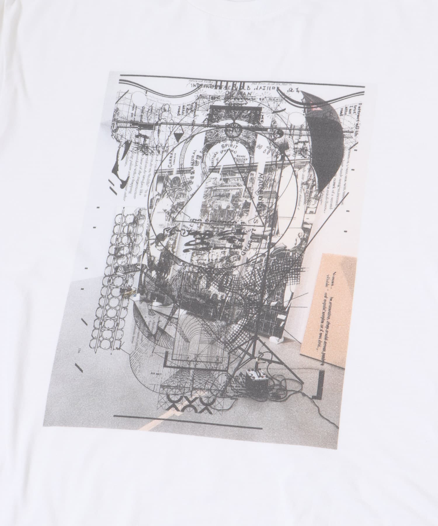 semoh　Behind Long-Sleeve T-shirts WHITE 2