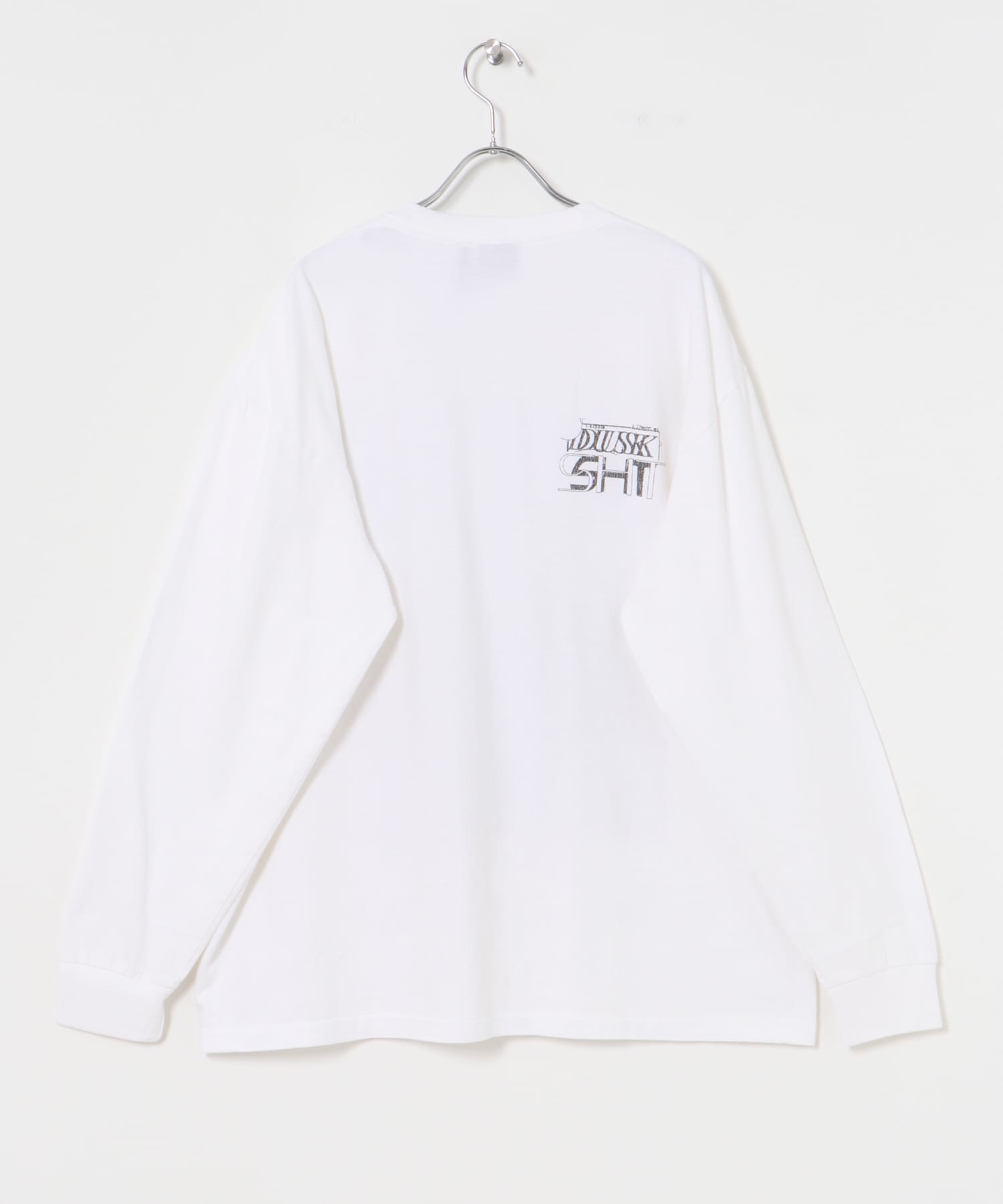 semoh　Behind Long-Sleeve T-shirts WHITE 2