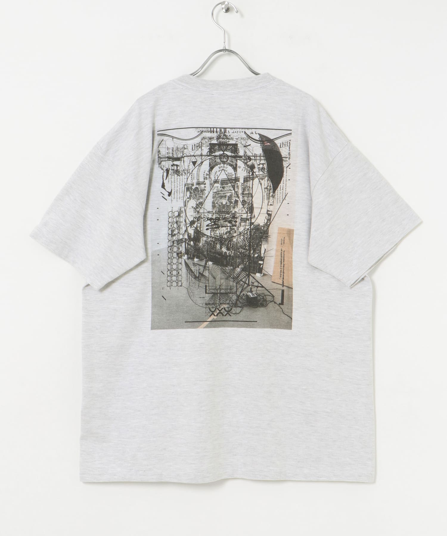 semoh　Behind T-shirts GREY 2
