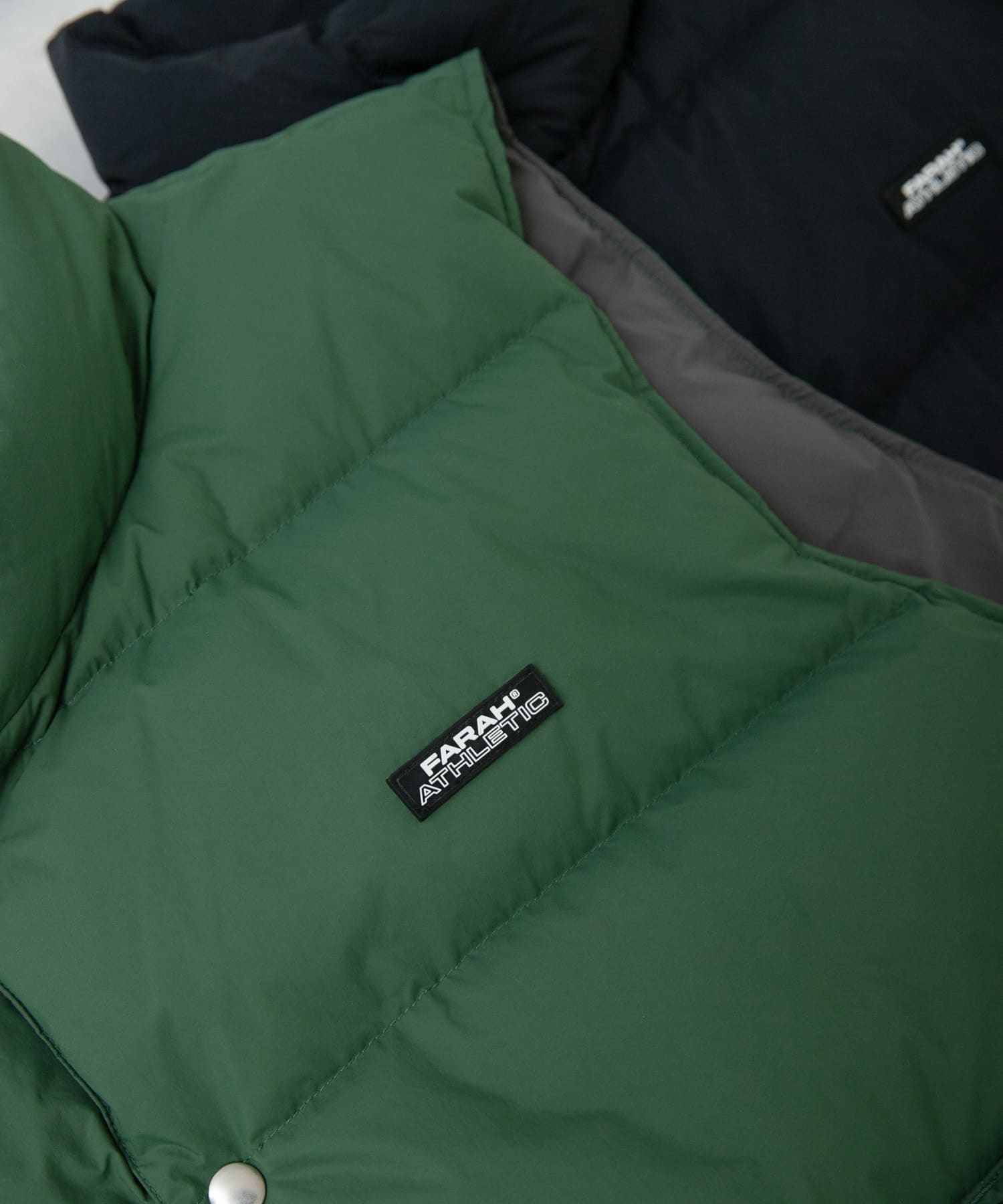 『別注』FARAH×URBAN RESEARCH　Nylon Down Vest Green XL