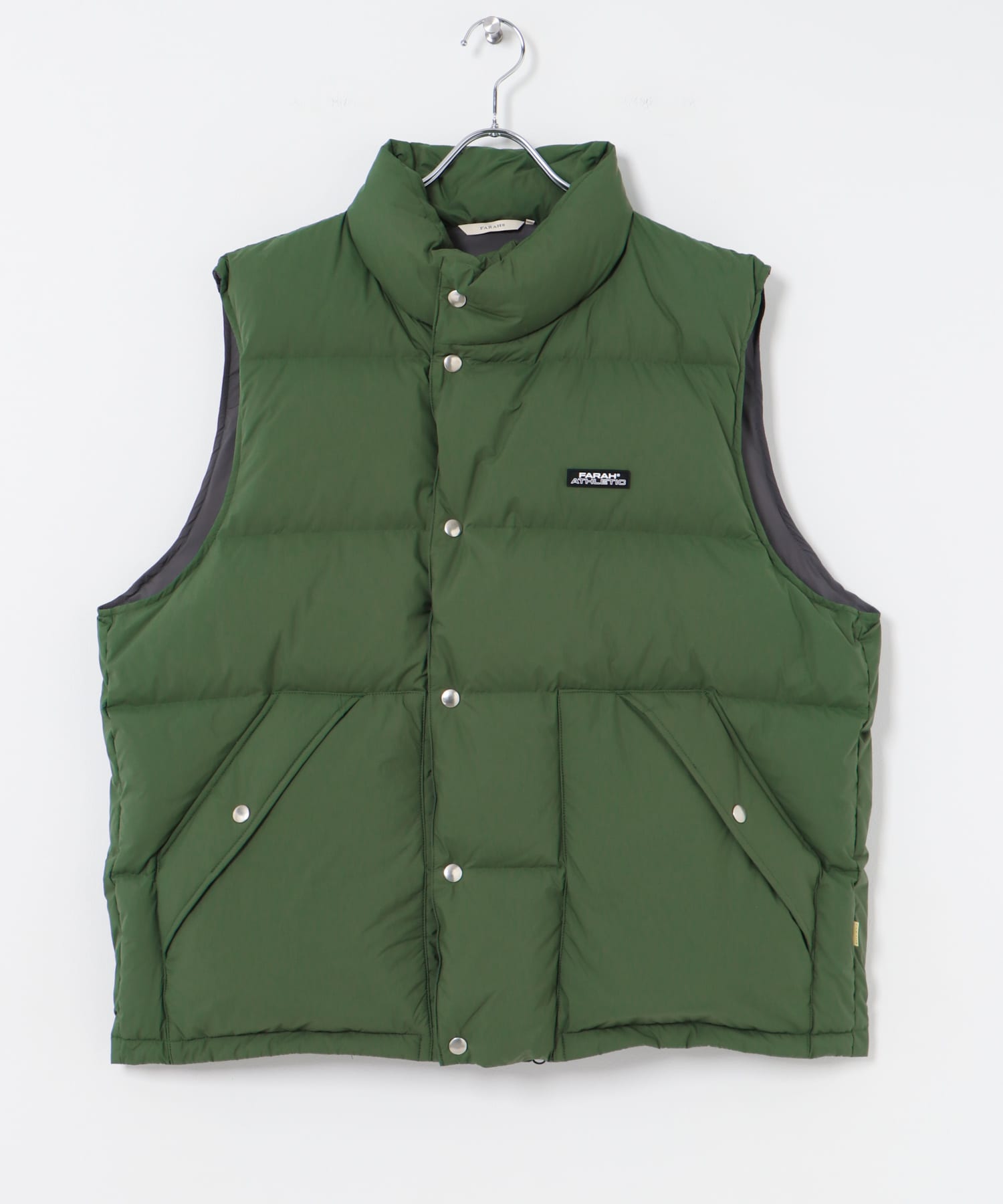 『別注』FARAH×URBAN RESEARCH　Nylon Down Vest Green L