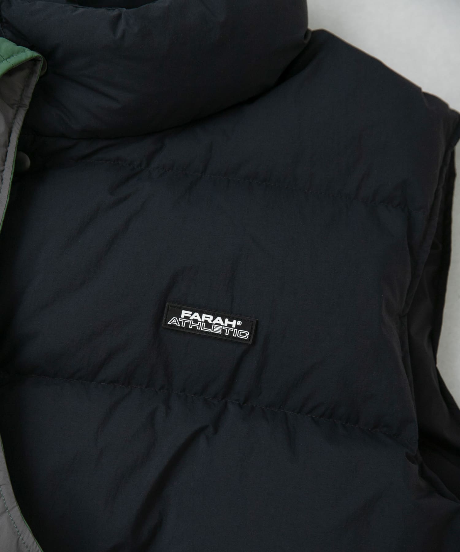 『別注』FARAH×URBAN RESEARCH　Nylon Down Vest Black XL