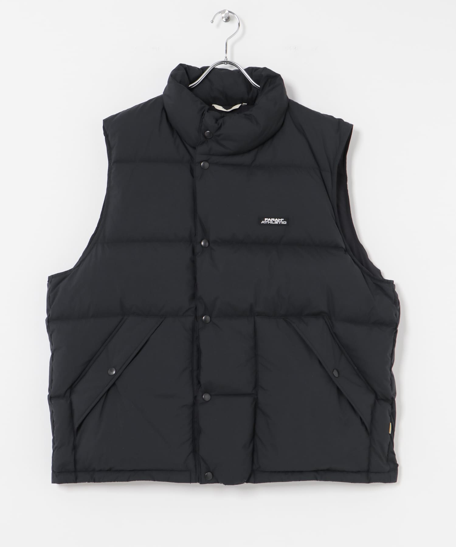 『別注』FARAH×URBAN RESEARCH　Nylon Down Vest Black L