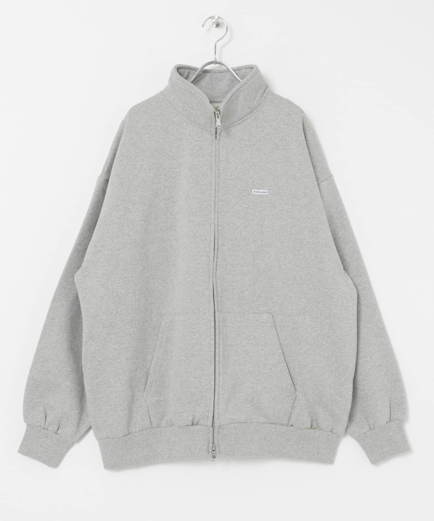 『別注』FARAH×UR　Potting LOGO FullZip Sweat T.Grey M