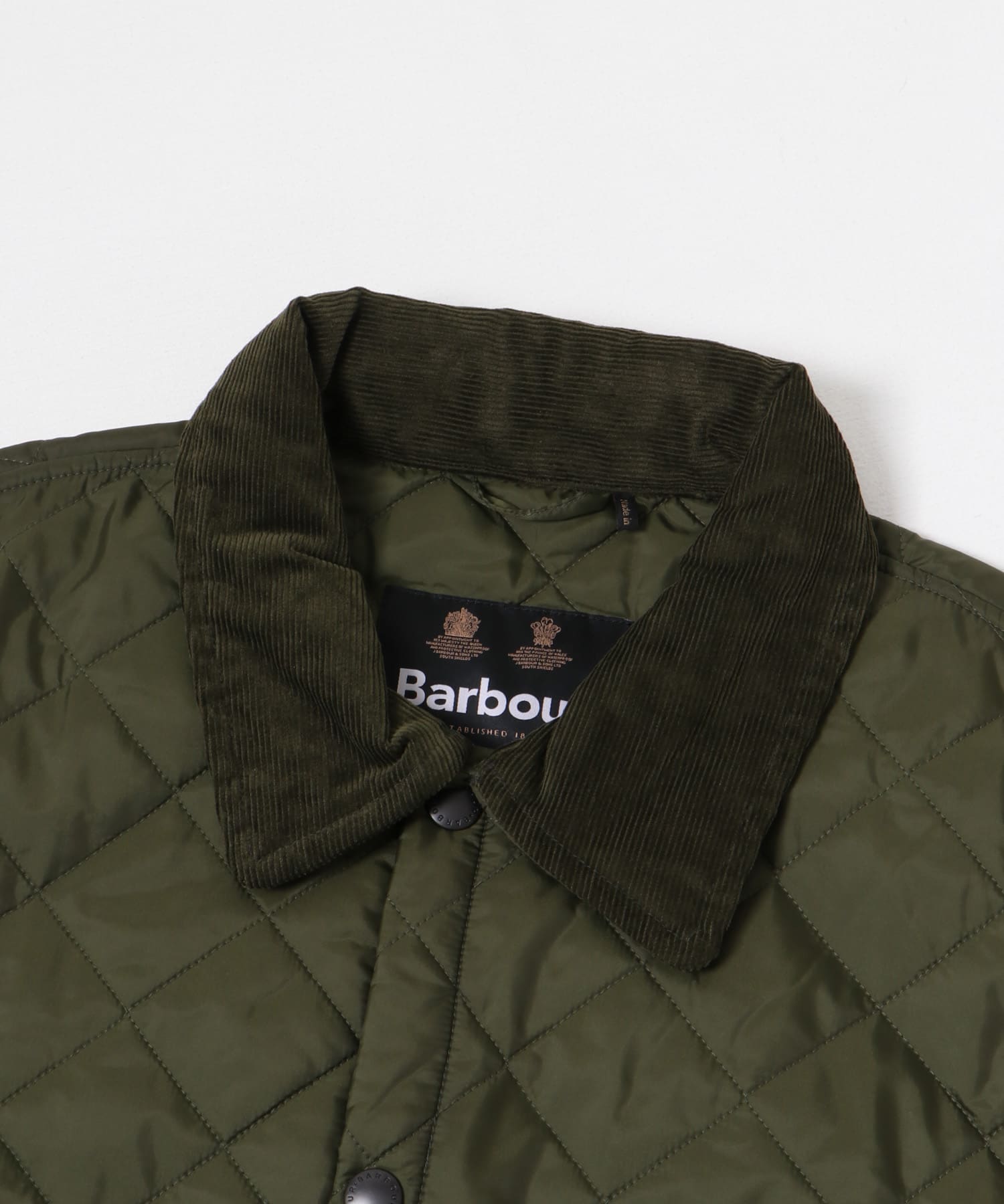 Barbour　SELECT LIDDESDALE QUILTED OLIVE 36
