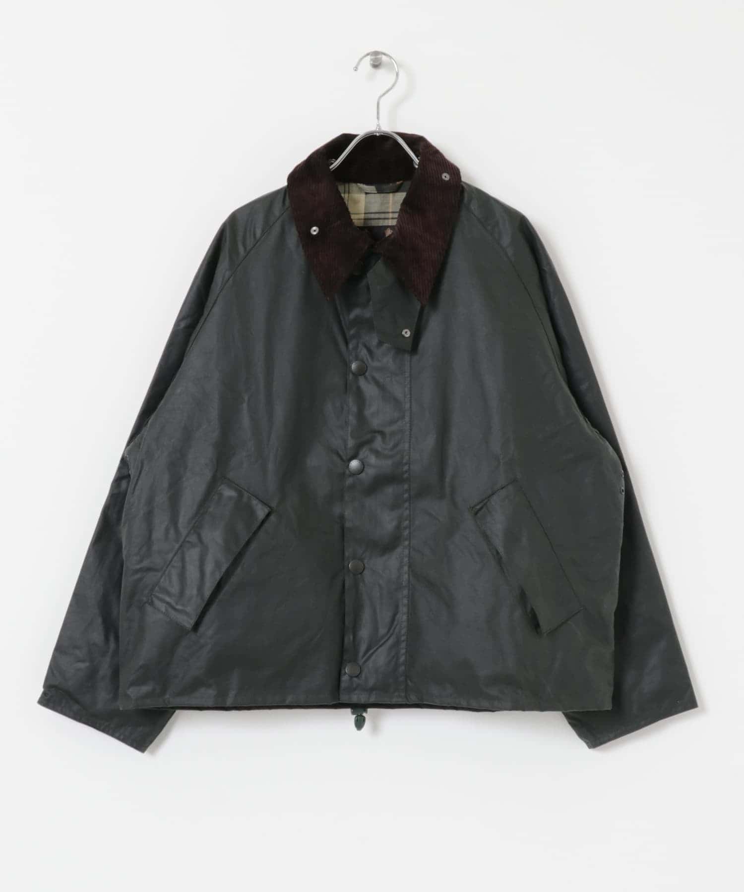 Barbour　OS TRANSPORT WAX JACKET SAGE 36