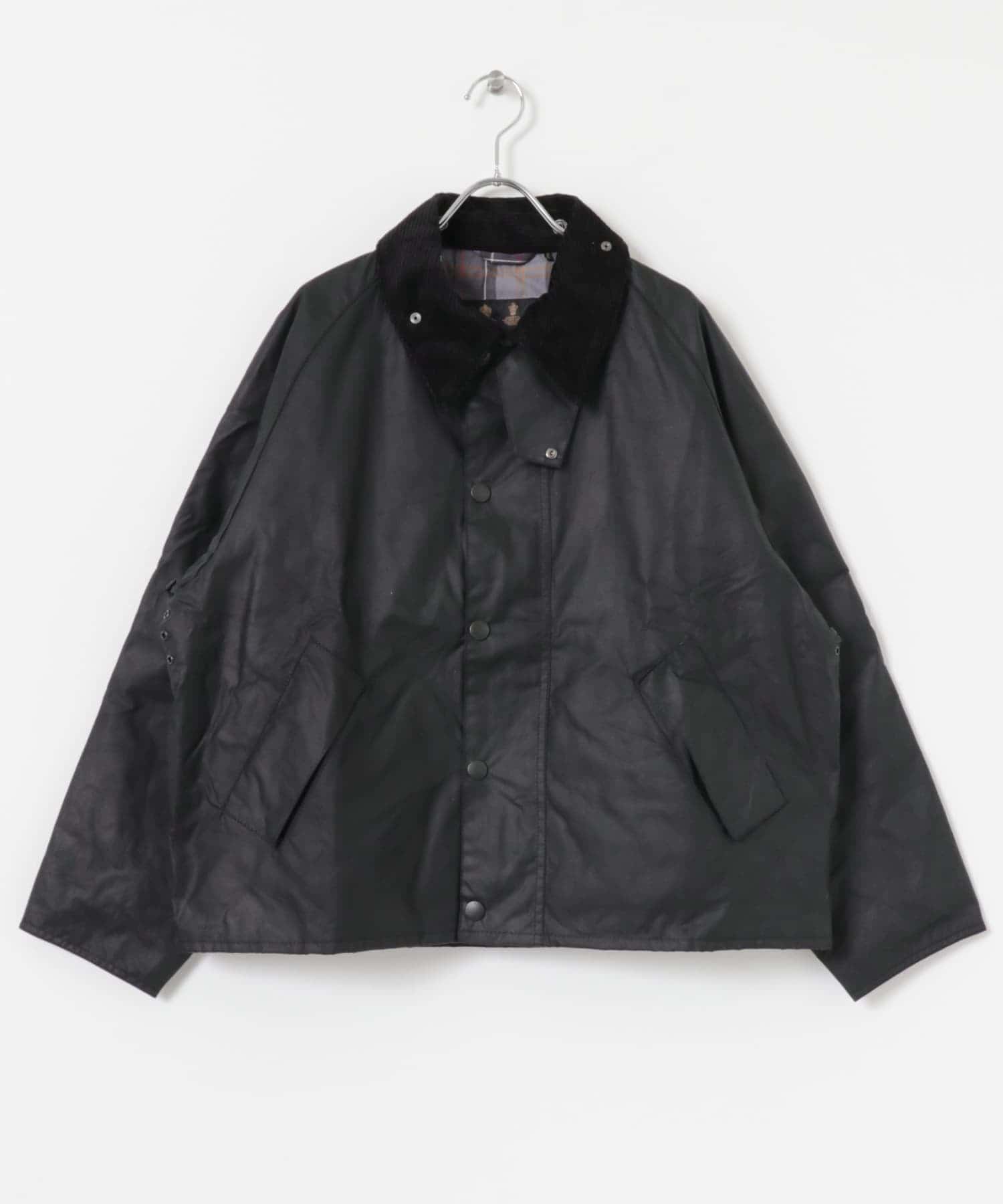 ジャケット・アウター Barbour OS TRANSPORT WAX JACKET 36 Barbour OS Transport Wax Jacket Classic Black