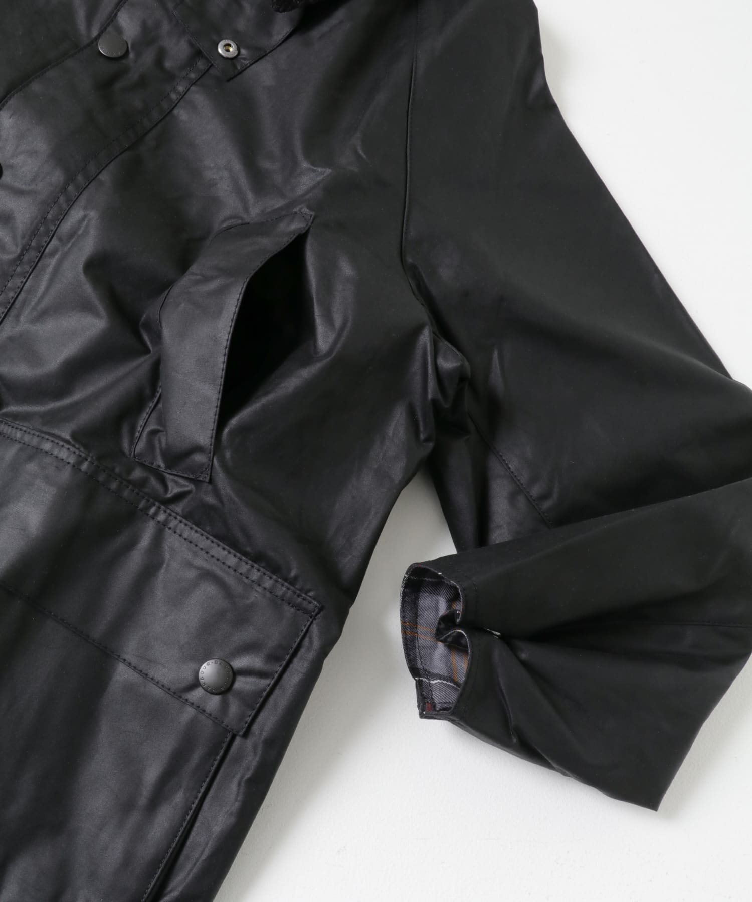 Barbour　OS BEDALE WAX JACKET BLACK 36
