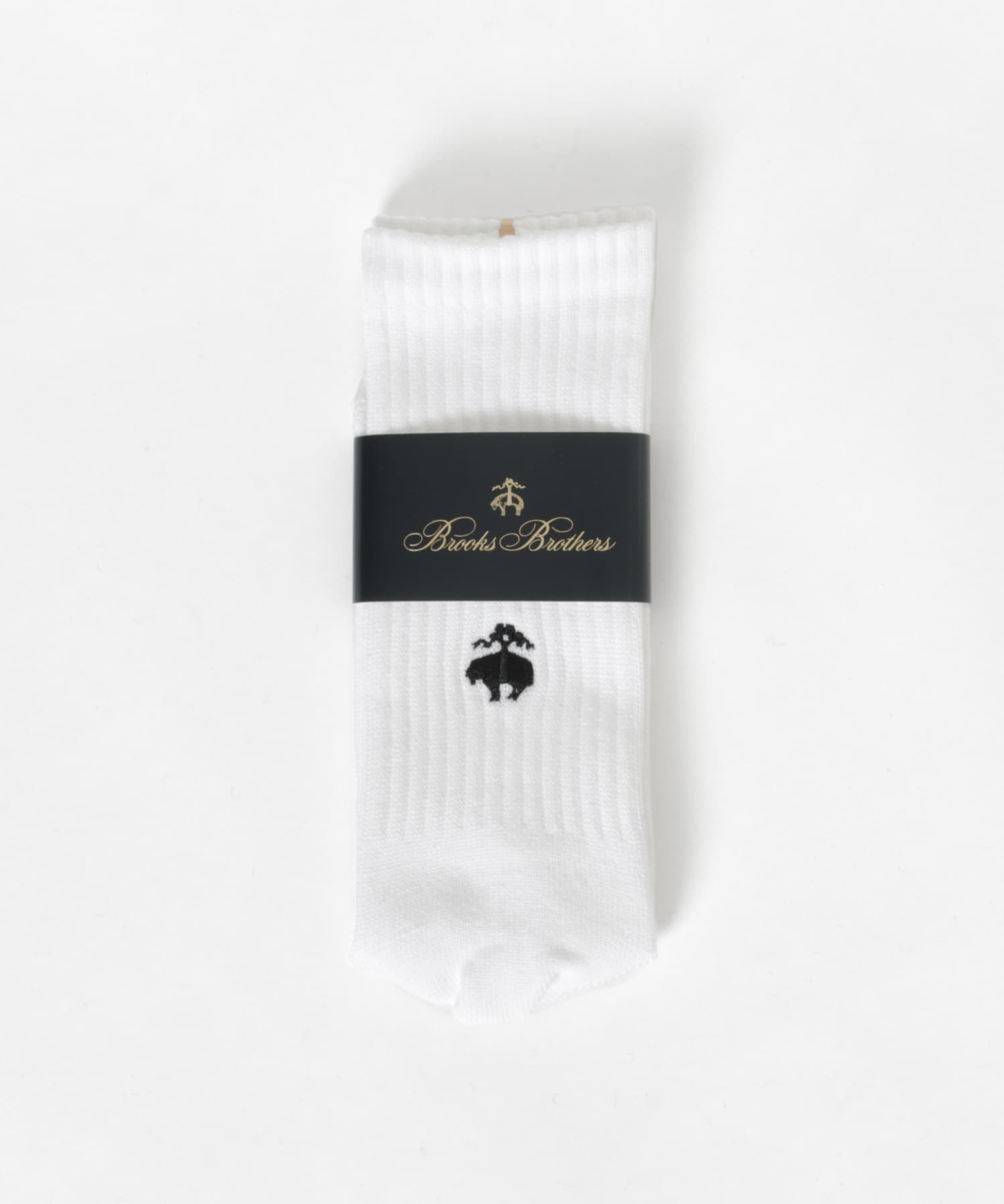 『別注』BROOKS BROTHERS×UR　GF BB CREW SOCKS White FREE