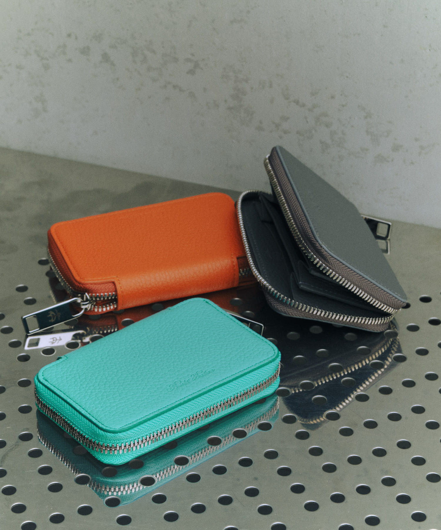 『別注』BROOKS BROTHERS×UR　MULTI COIN WALLET Mint Green one