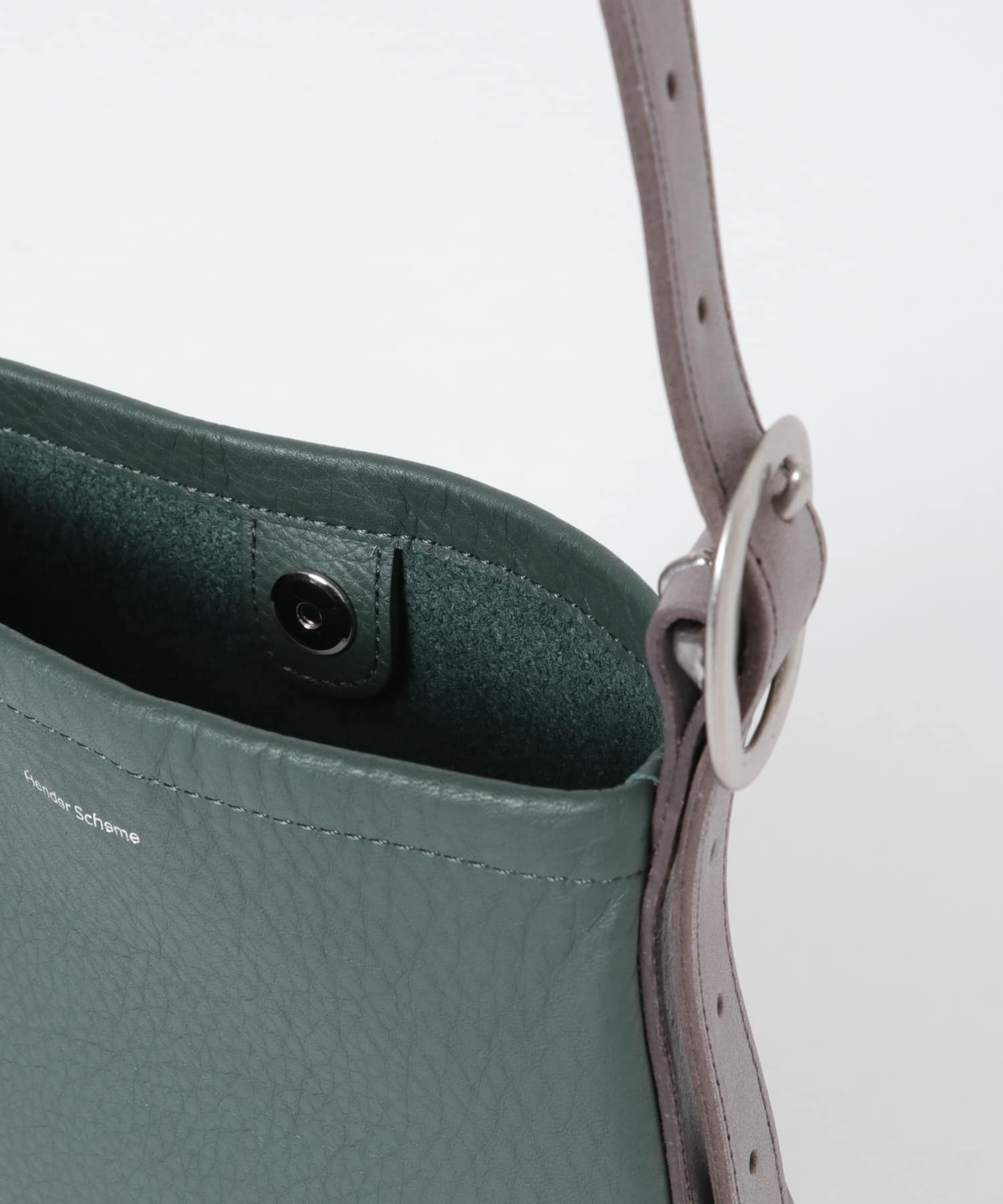 Hender Scheme　one side belt bag petit green FREE