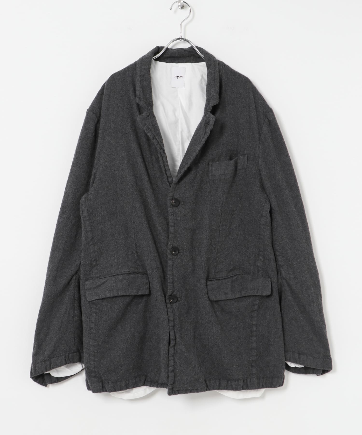 nym　SJW WOOL SAXO WALK JACKET GRAY M