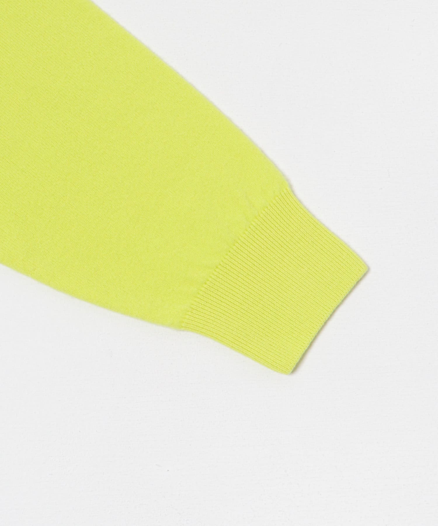 Yonetomi　NEW BASIC KNIT TURTLE PULLOVER LIME 3