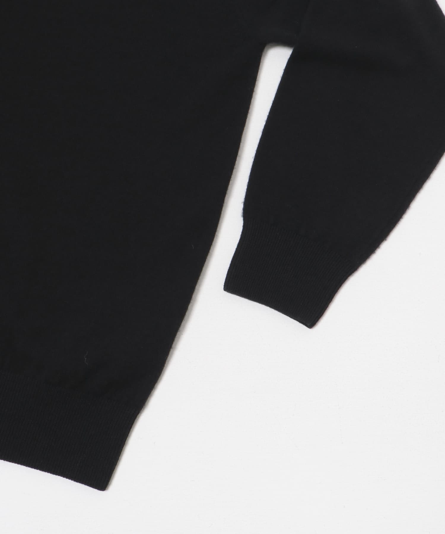 Yonetomi　NEW BASIC KNIT TURTLE PULLOVER BLACK 3