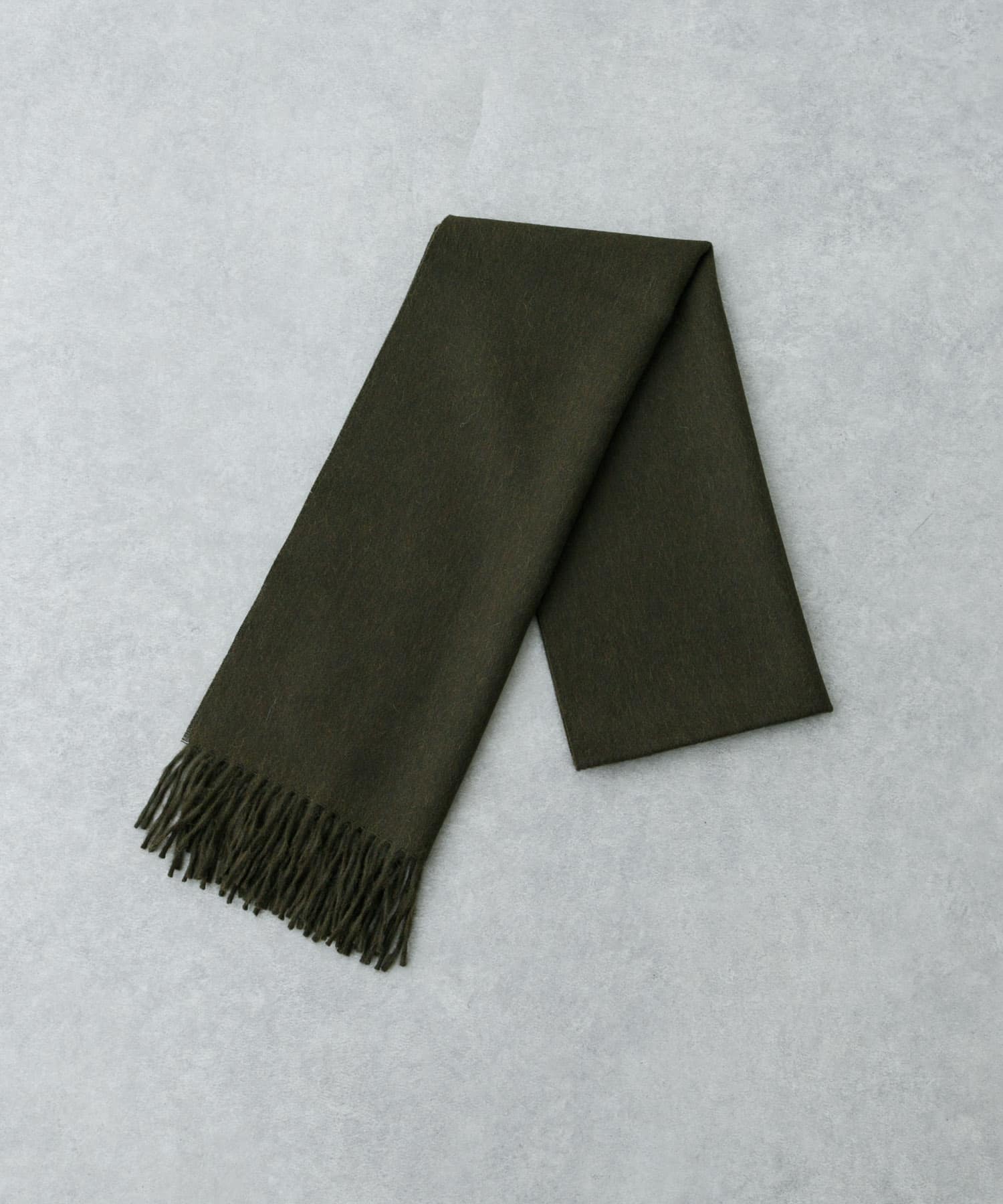 THE INOUE BROTHERS　Brushed Scarf Khaki one