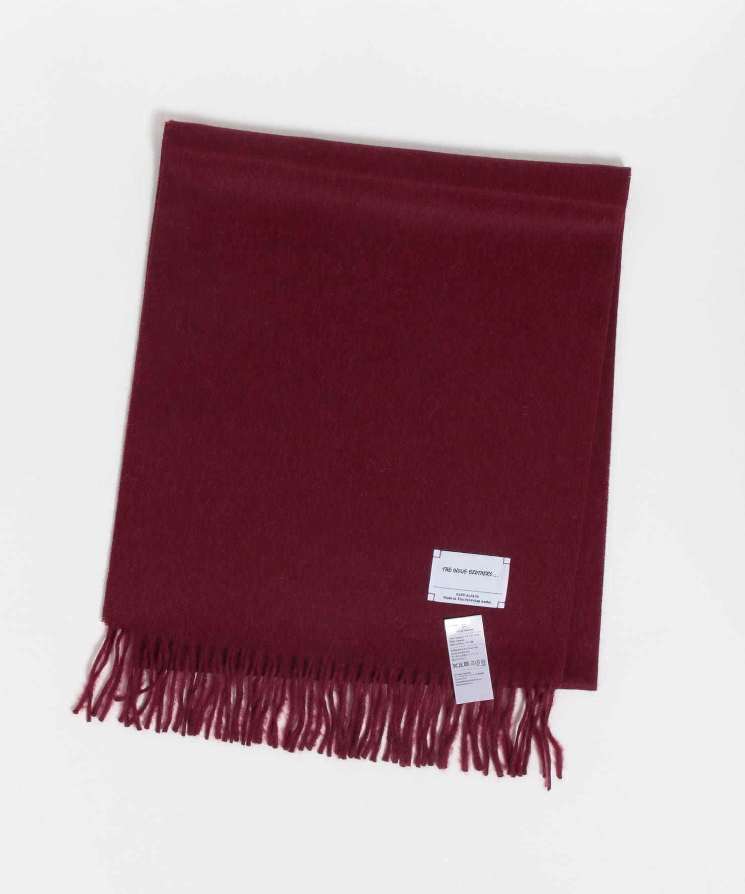 The Inoue Brothers マフラー Burgundy アーバンリサーチ URBAN RESEARCH THE INOUE BROTHERS Brushed Scarf