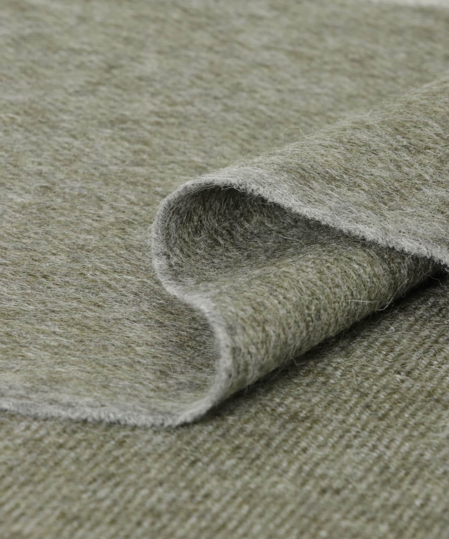 THE INOUE BROTHERS　Brushed Scole Stripe Grey/Khaki one